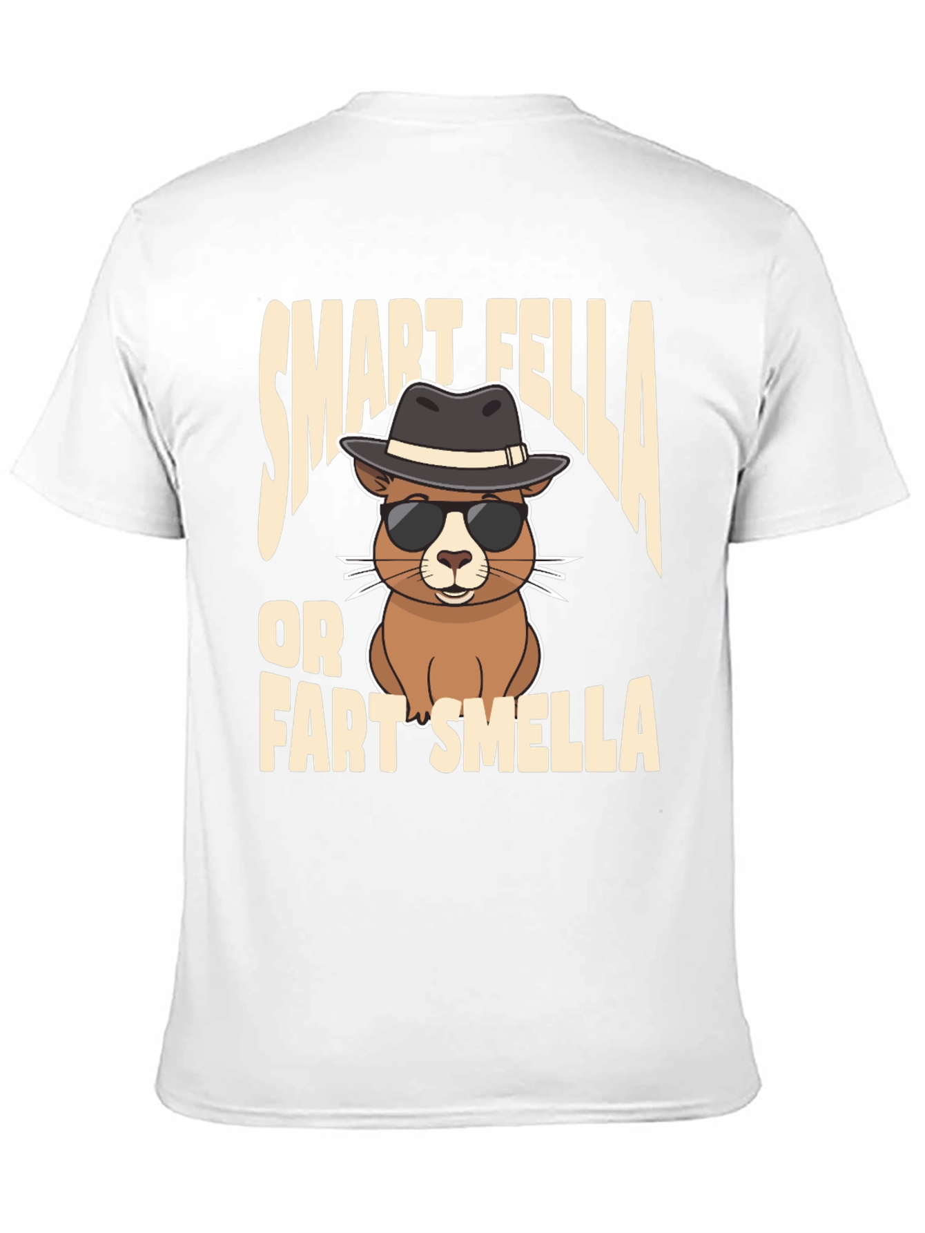Black Smart Fella or Fart Smella T-Shirt view 11