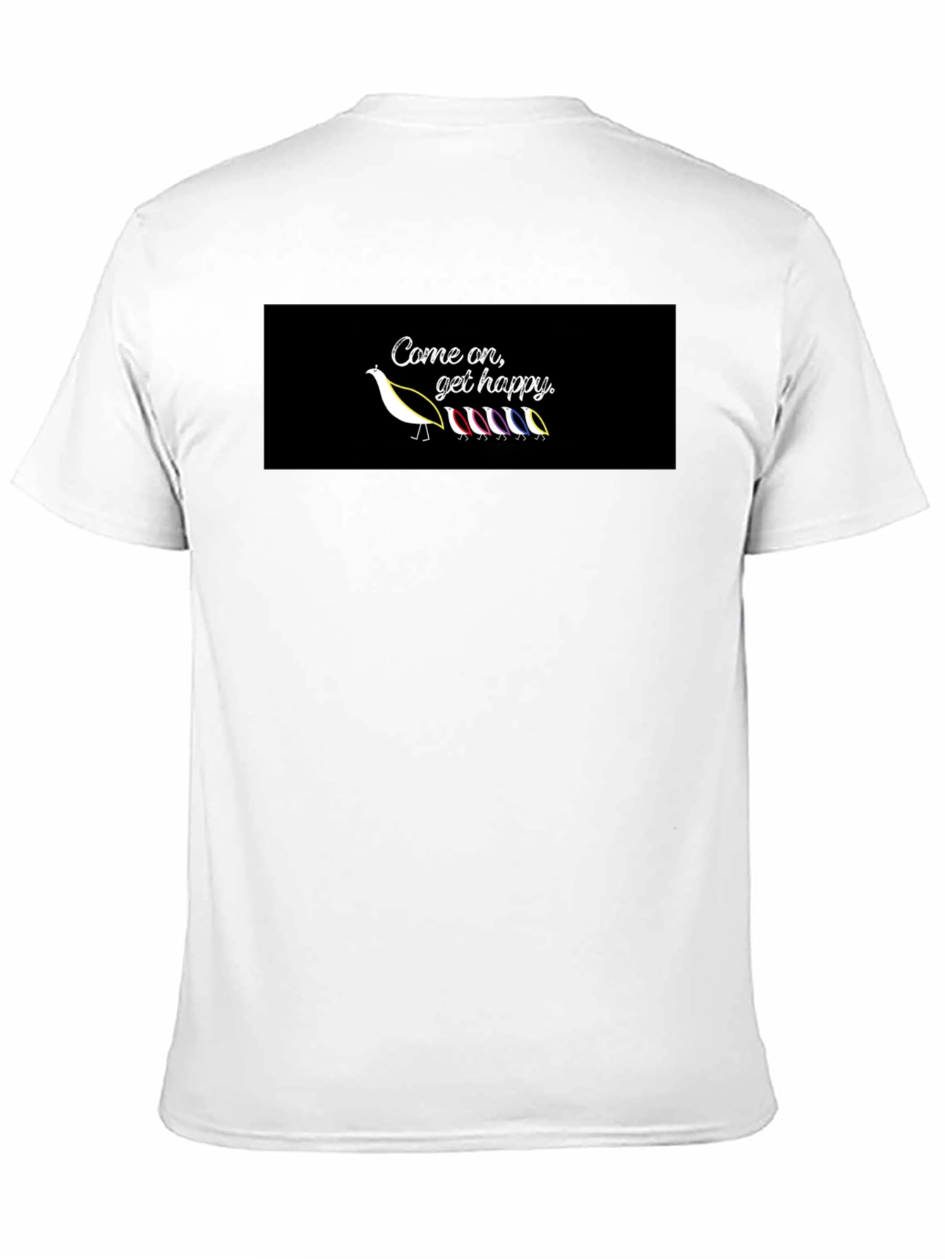 Black Come On Get Happy Graphic Tee view 11