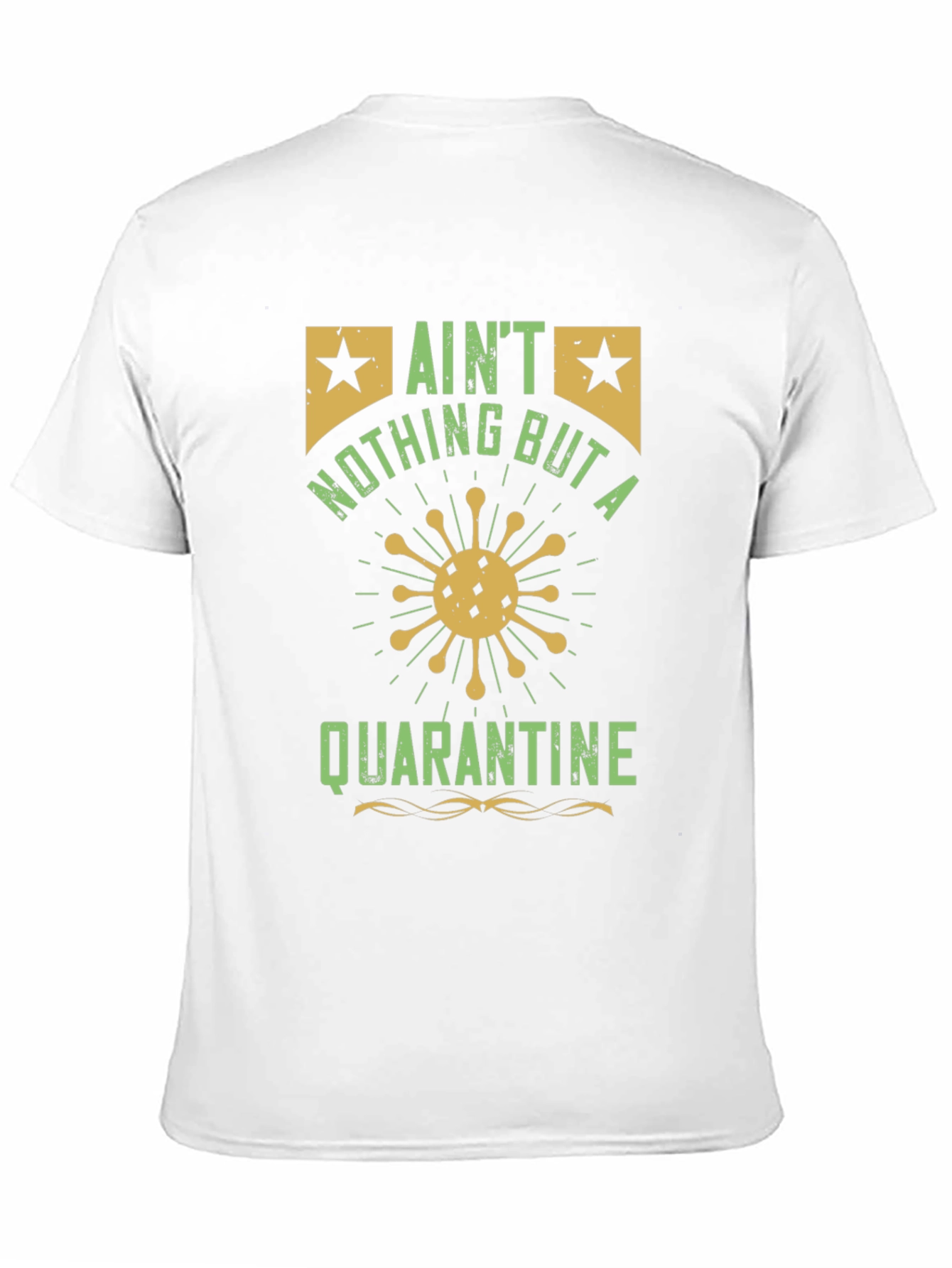 Black Ain't Nothing But a Quarantine T-Shirt - Black view 11