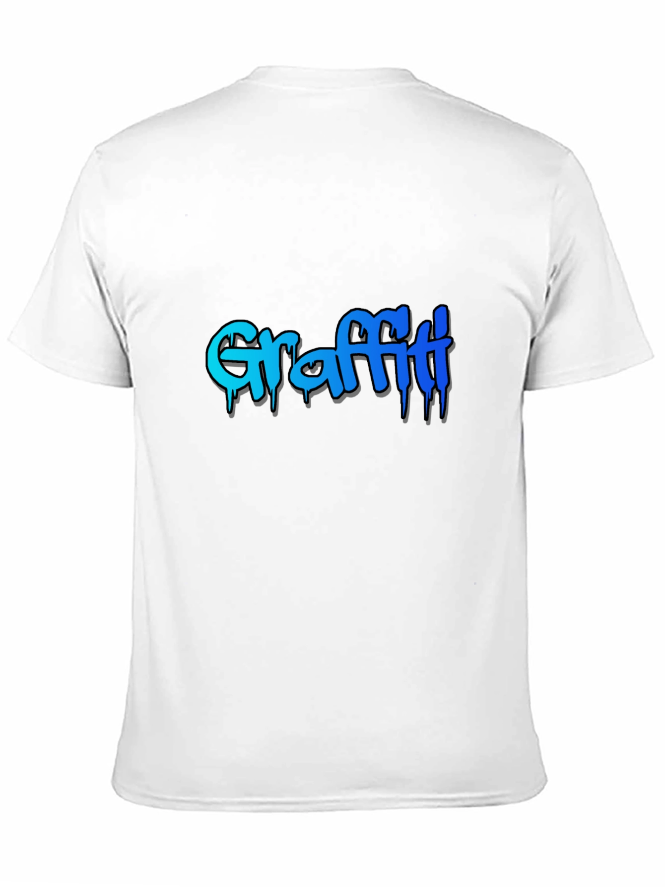 Black Graffiti Style Graphic Print T-Shirt view 11
