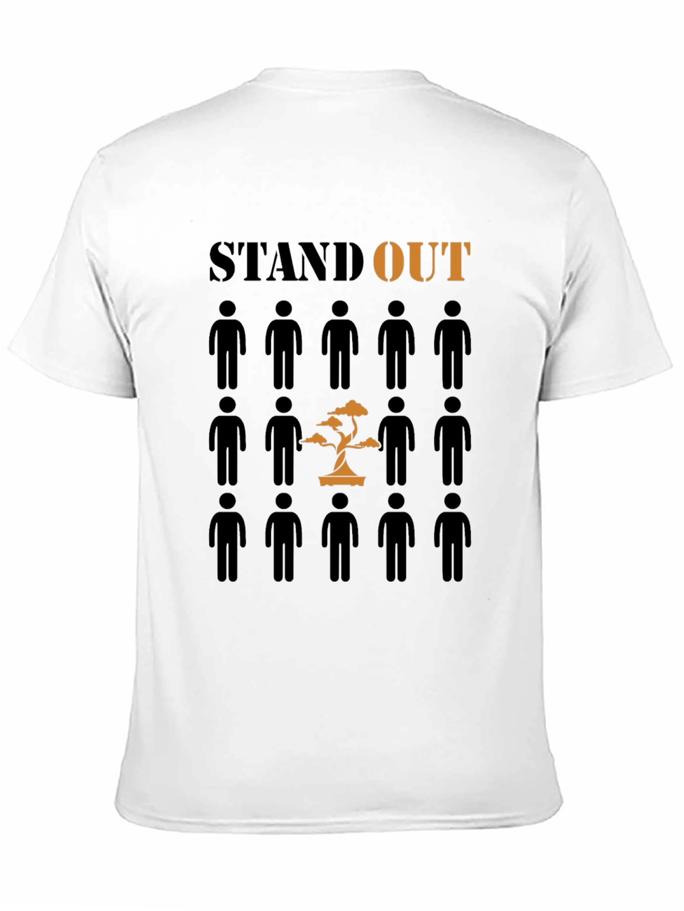 Black Stand Out T-Shirt - Unique Graphic Tee view 11