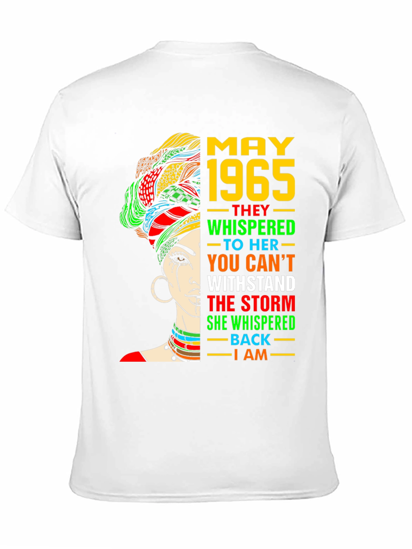 Black May 1965 Woman T-Shirt - Empowering Birthday Gift view 11