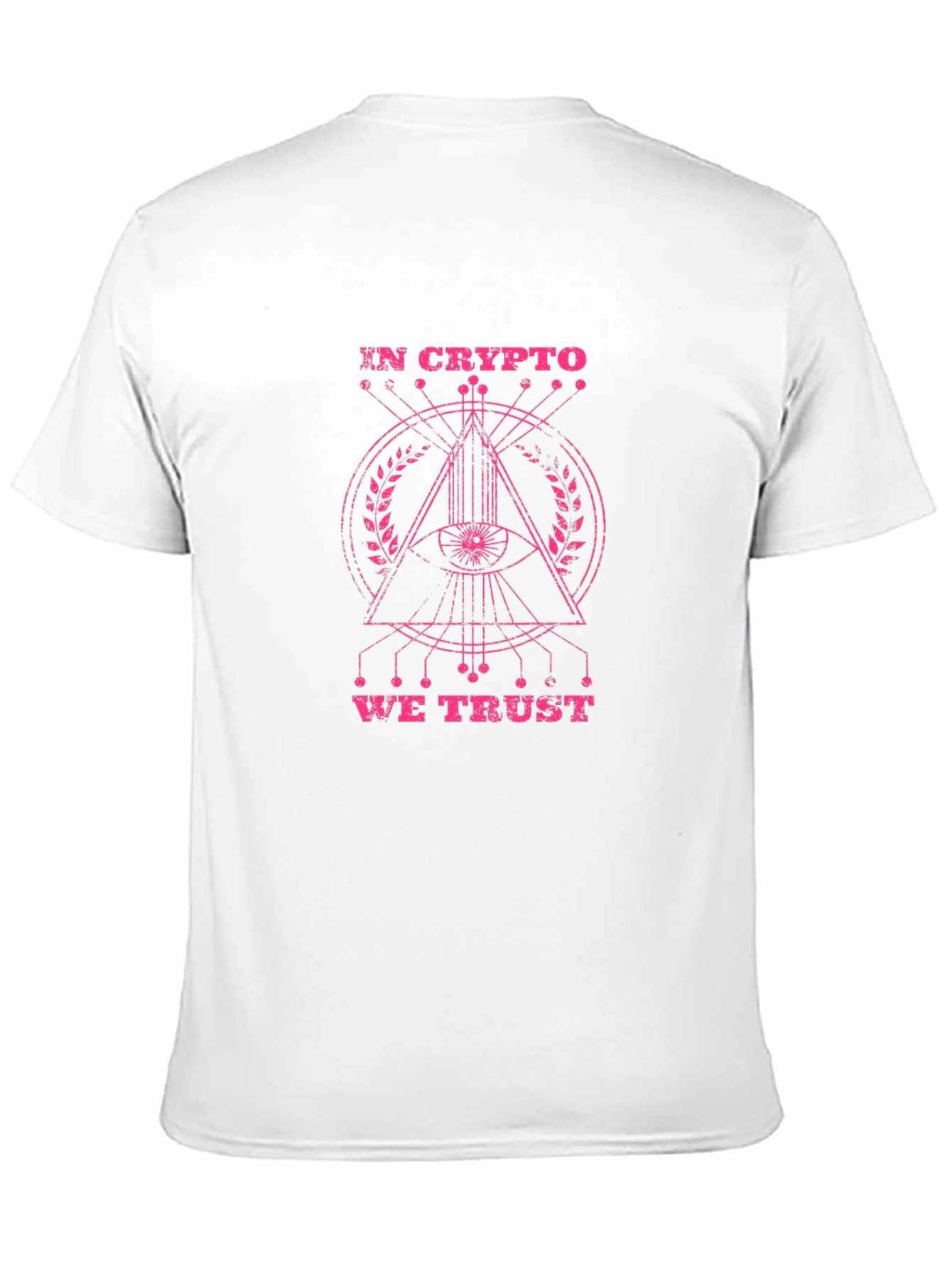 Black In Crypto We Trust T-Shirt - All Seeing Eye Design view 11