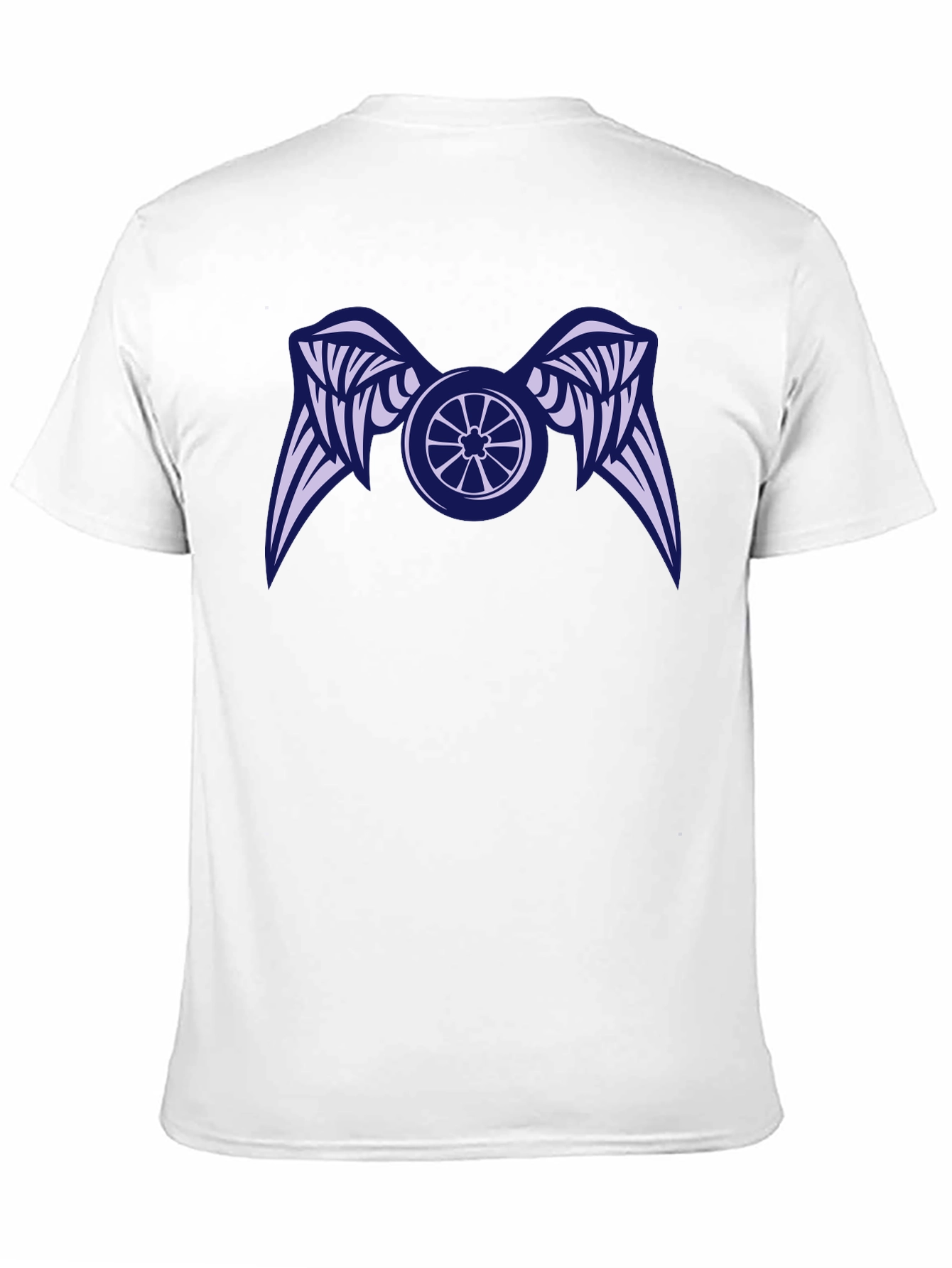 Black Winged Wheel Black T-Shirt - Unique Design view 11