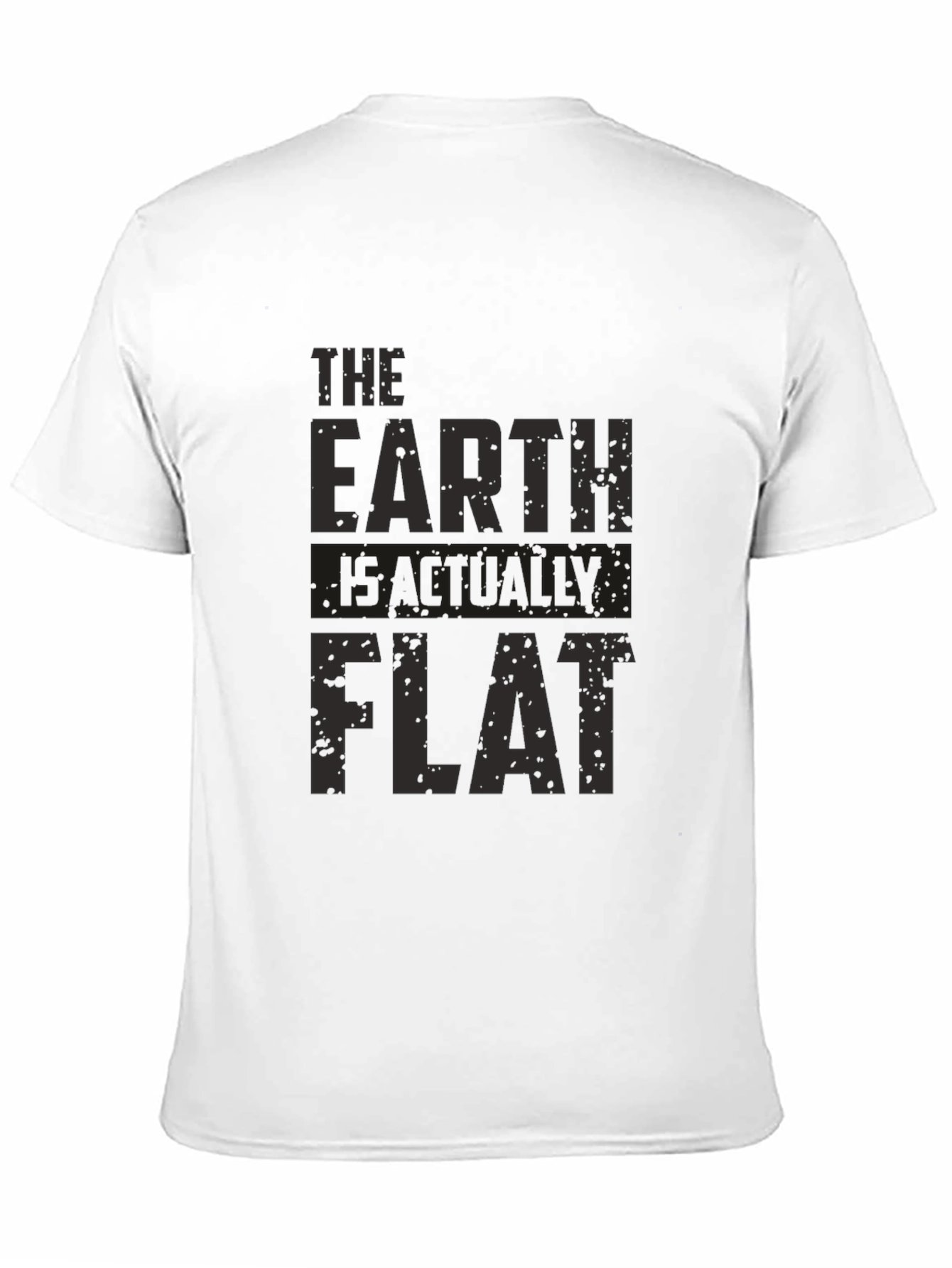Black The Earth Is Actually Flat - Graphic Tee view 11