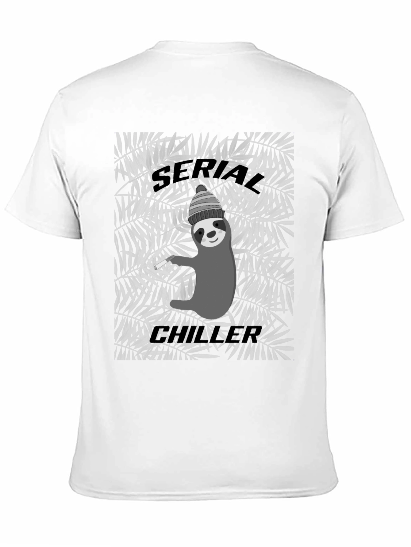 Black Serial Chiller Sloth Graphic Tee - Cool Relaxed Style view 11