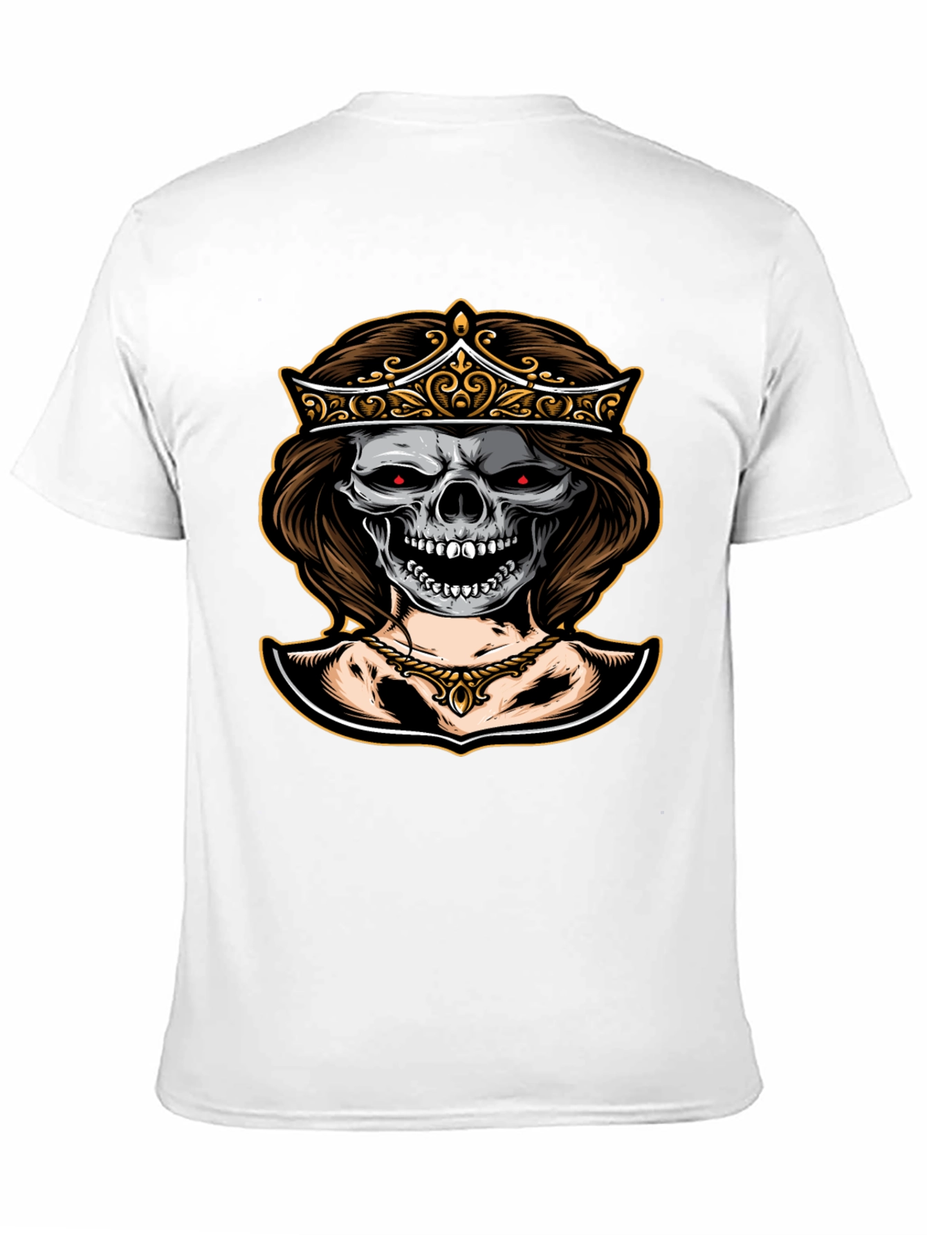 Black Skull Queen Graphic Tee - Dark Humor Fashion view 11