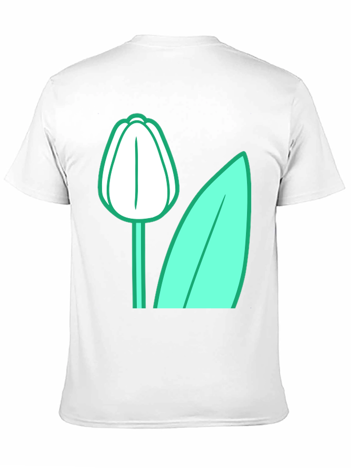 Black Tulip Graphic Tee - Black Cotton Blend view 11