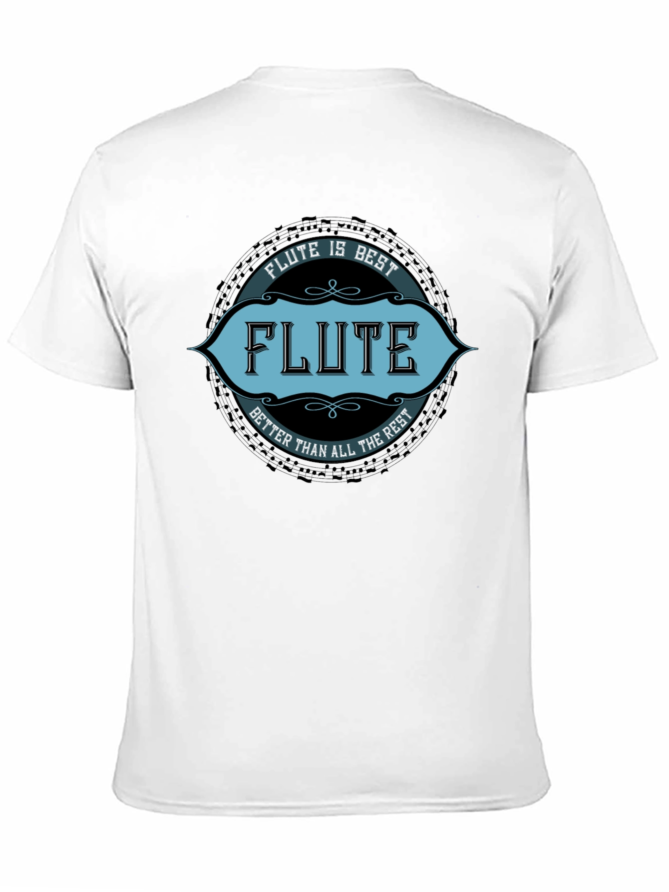 Black Flute is Best T-Shirt - Musician Tee view 11