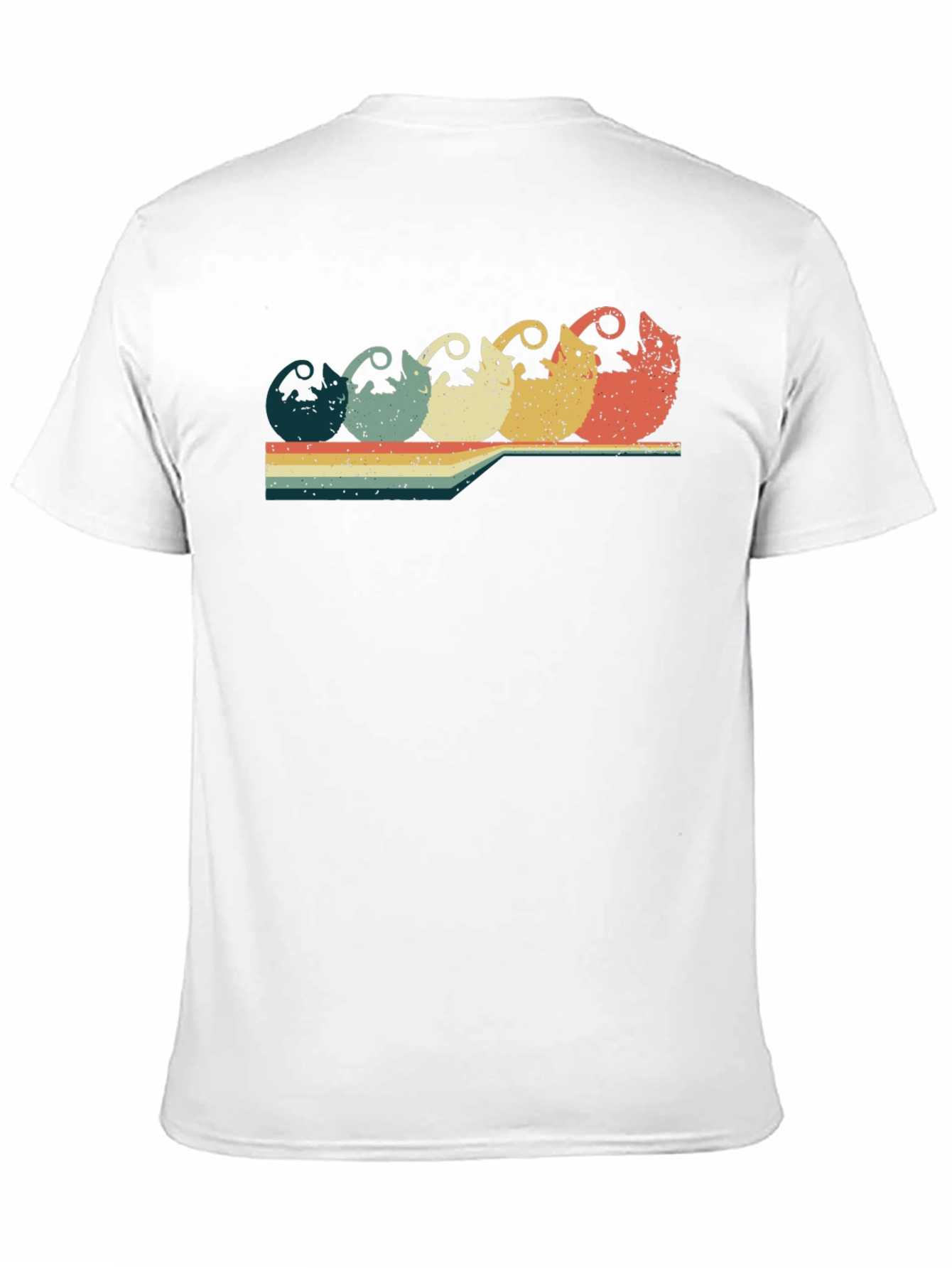 Black Retro Cat Lover T-Shirt - Vintage Style Graphic Tee view 11