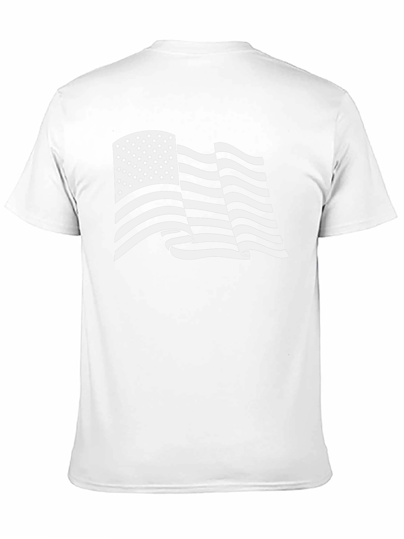 Black American Flag Graphic T-Shirt - Patriotic Style view 11