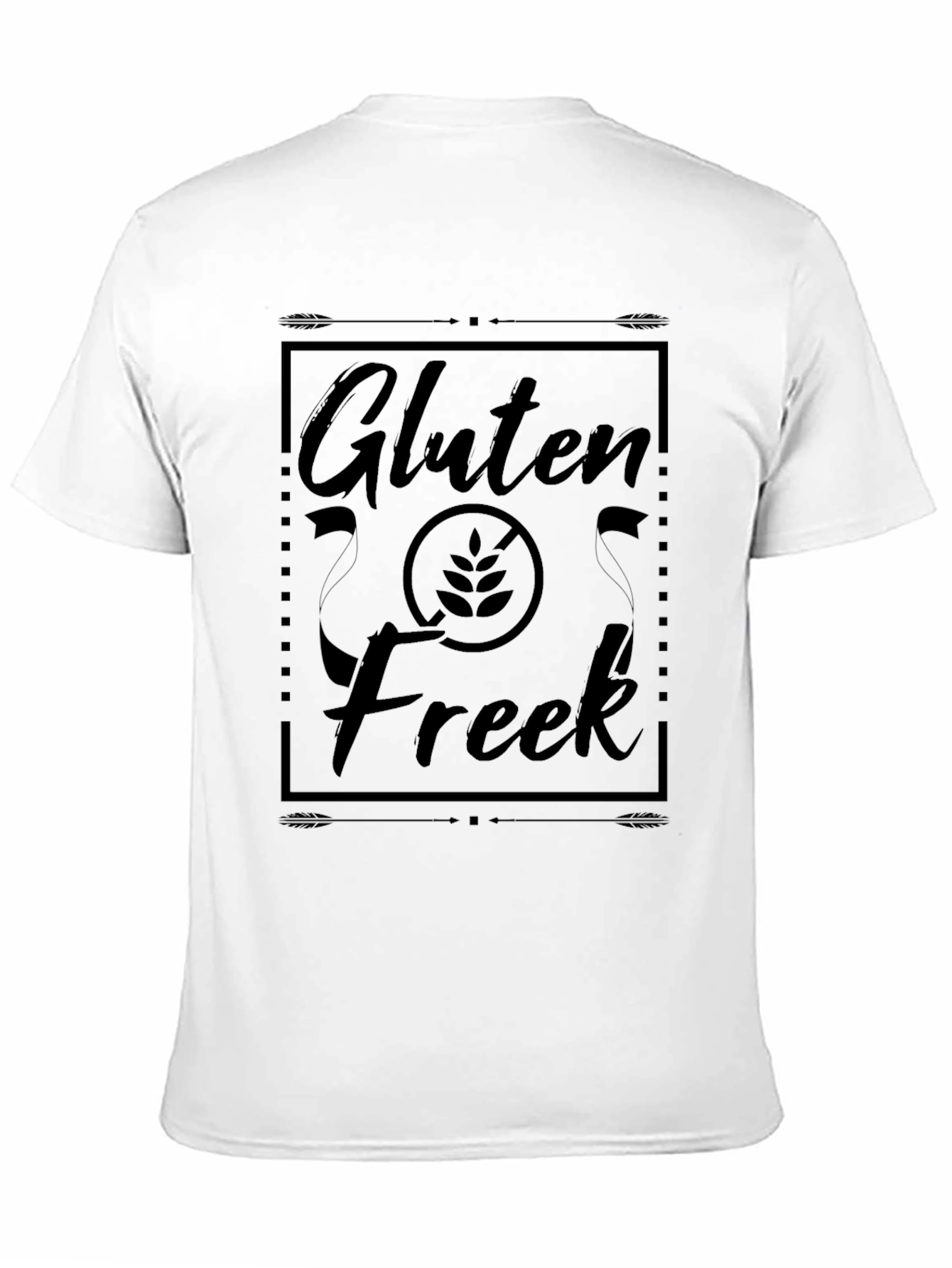 Black Gluten Freek Black T-Shirt view 11