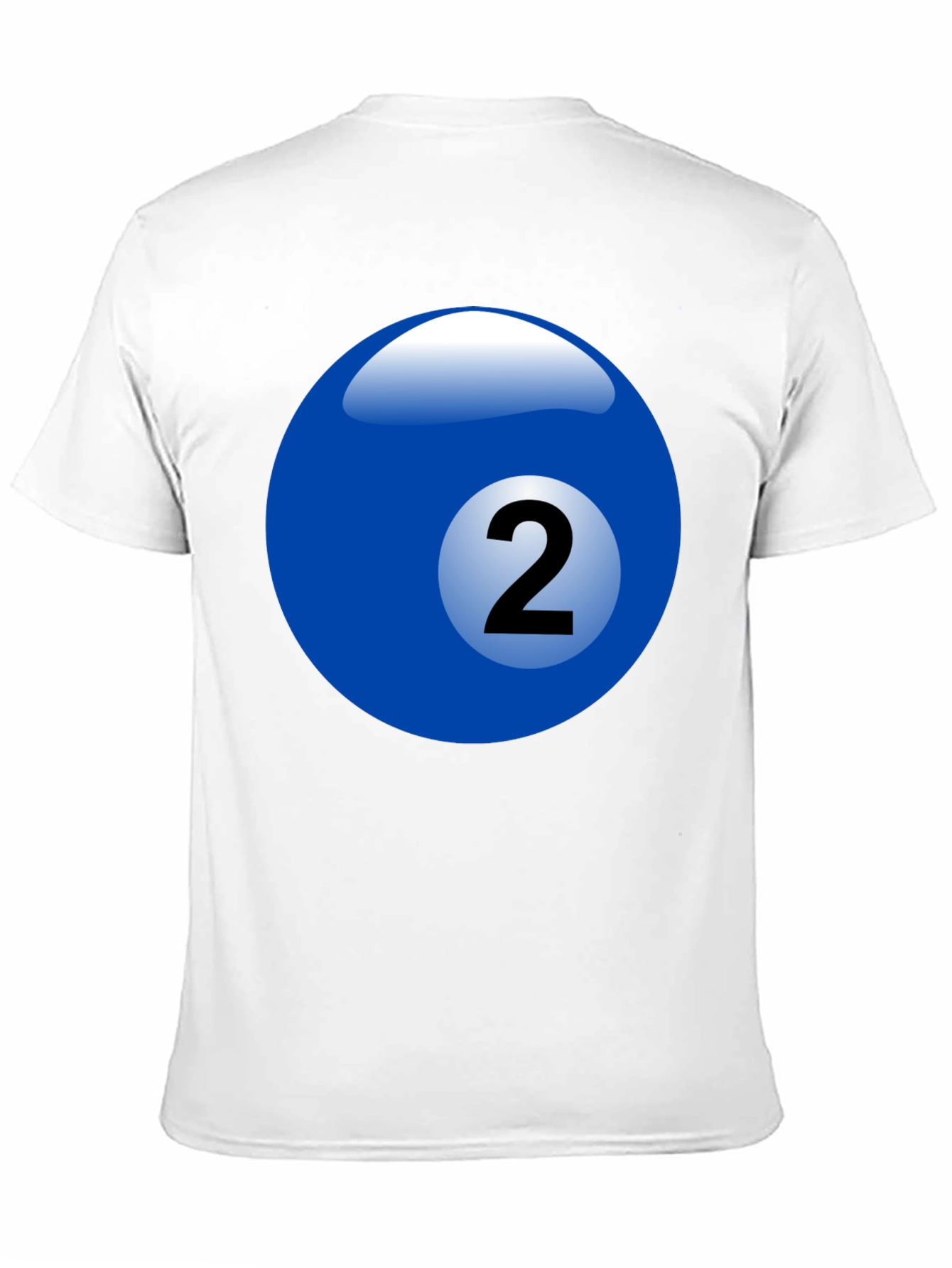 Black Billiard Ball Number 2 Graphic T-Shirt view 11