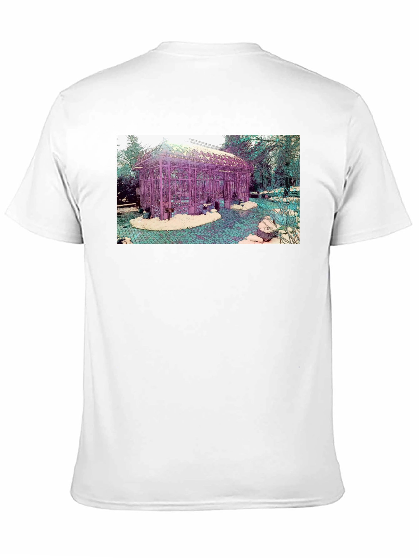 Black Artistic Greenhouse Graphic Tee - Unique Design view 11