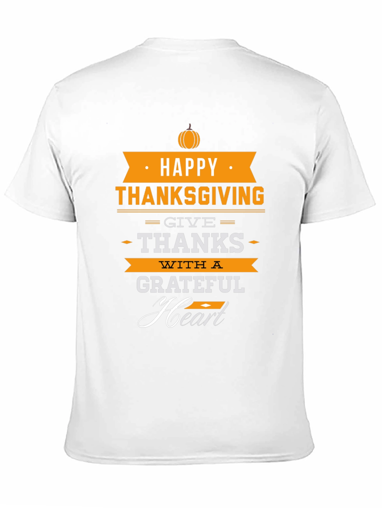 Happy Thanksgiving Grateful Heart T-Shirt - 11