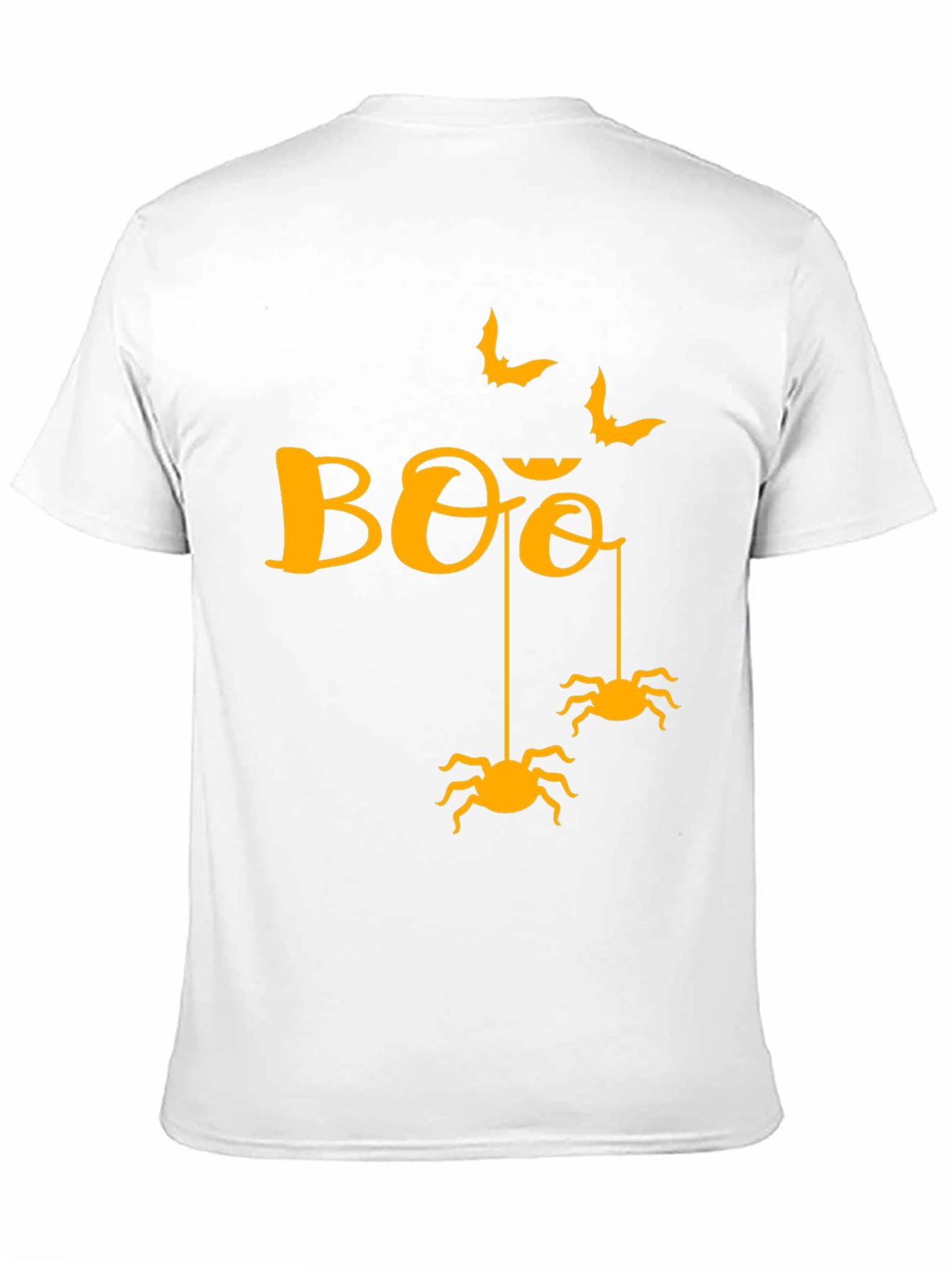 Black Halloween Boo Spiders & Bats Graphic Tee view 11