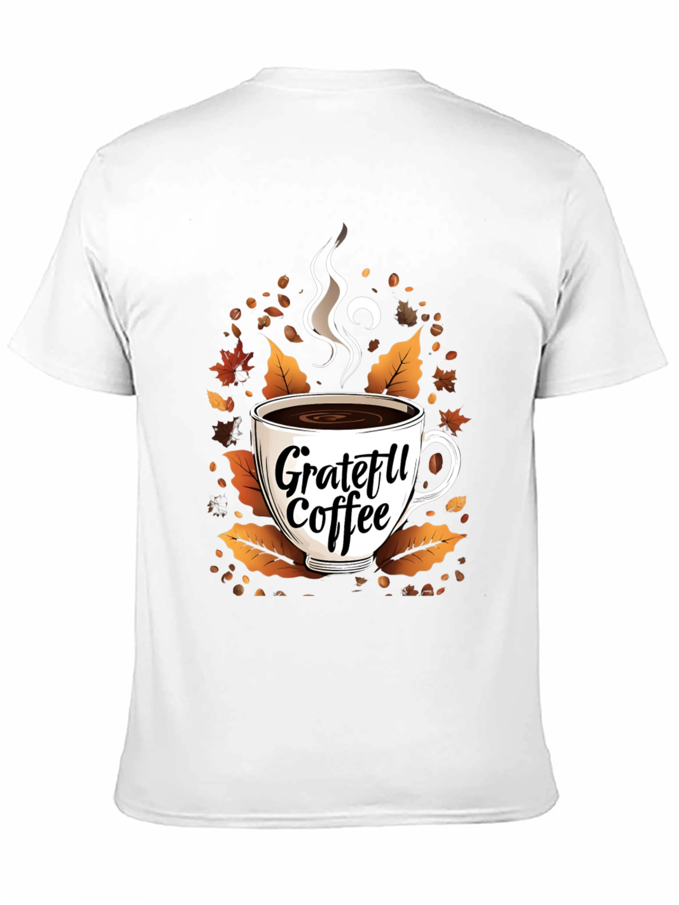 Black Grateful Coffee T-Shirt view 11