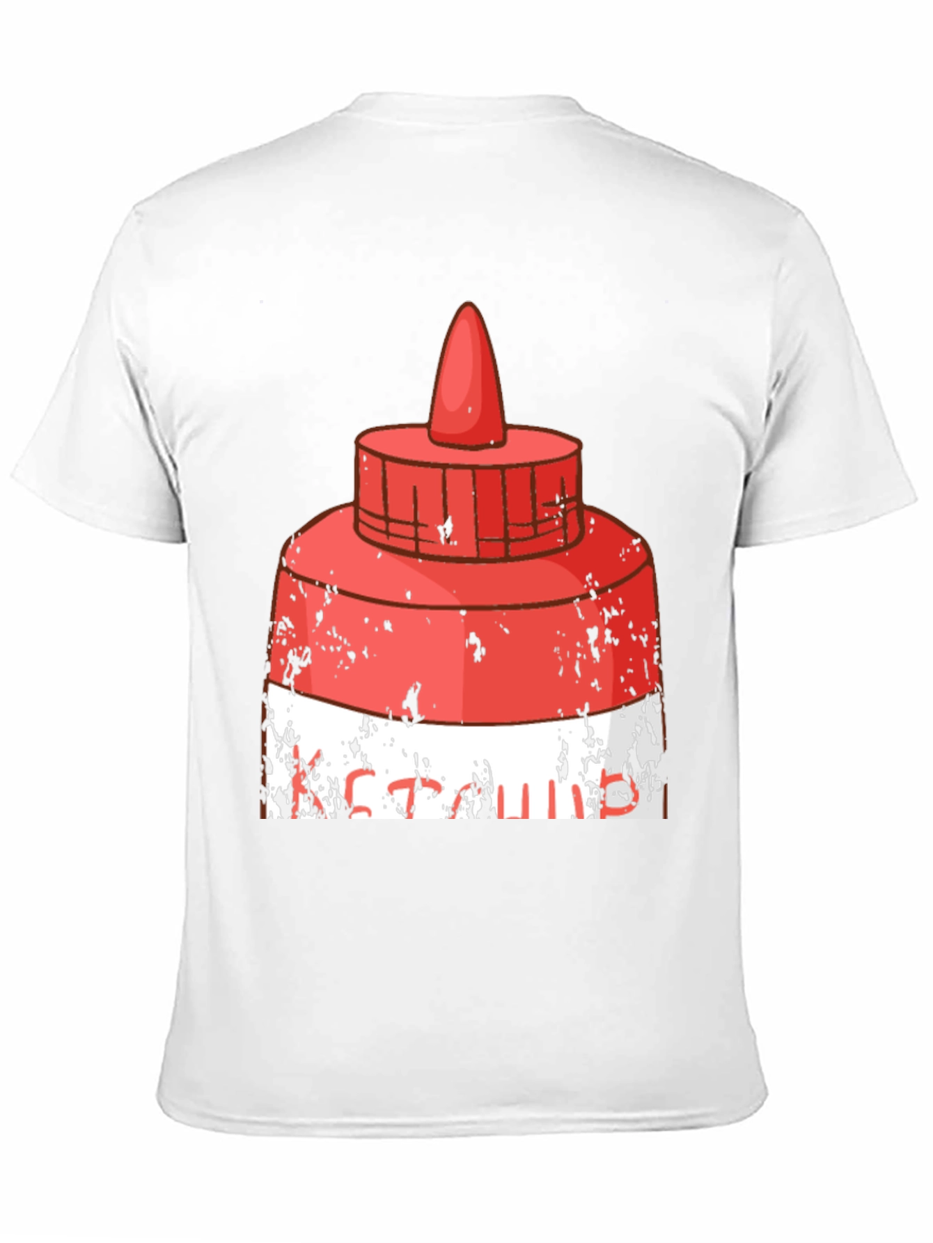 Black Funny Ketchup Graphic T-Shirt view 11