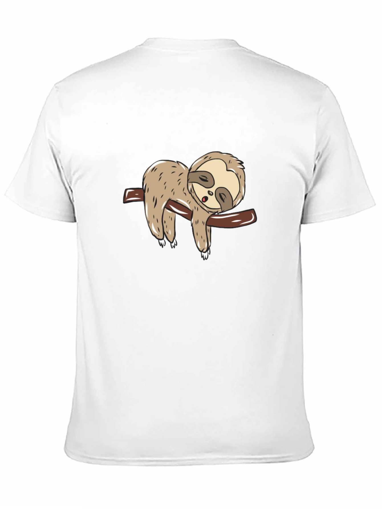 Black Sloth Nap T-Shirt - Relaxed Fit Tee view 11