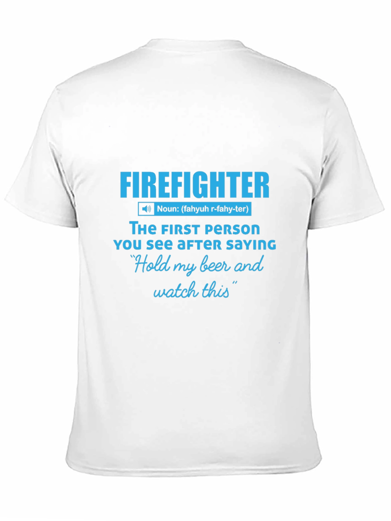 Black Firefighter Definition Graphic Tee - Humor Shirt view 11