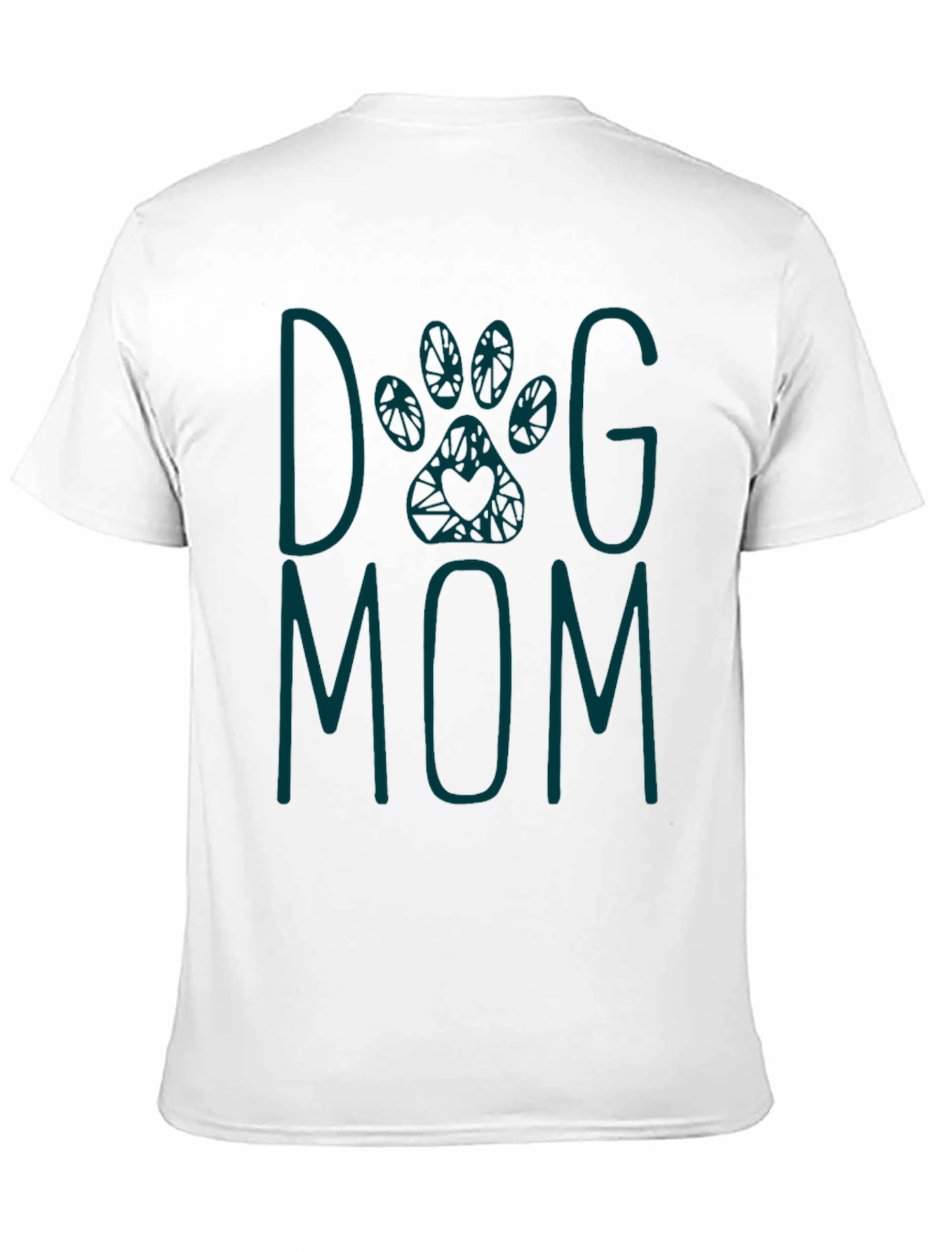 Black Dog Mom Graphic Tee - Teal Print view 11