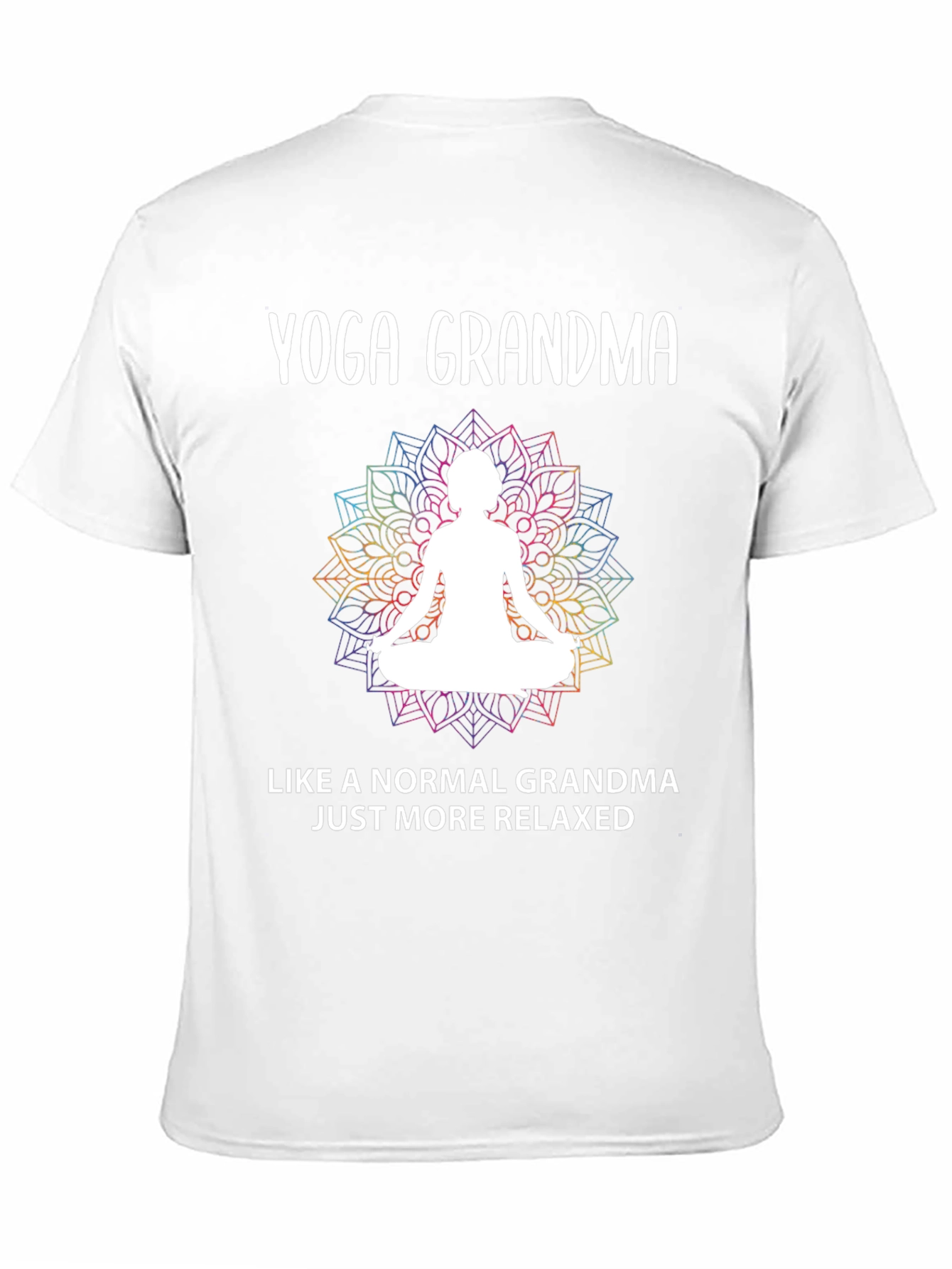 Black Yoga Grandma T-Shirt - Relaxed & Fun view 11
