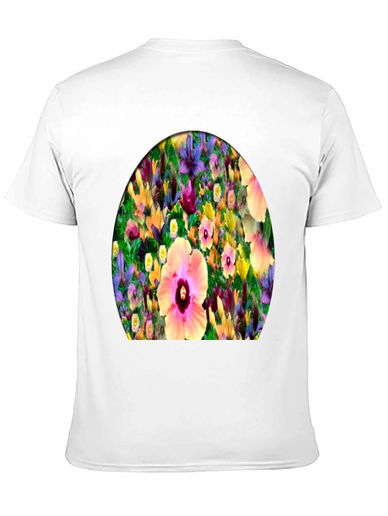 Black Floral Print Crew Neck T-Shirt view 11