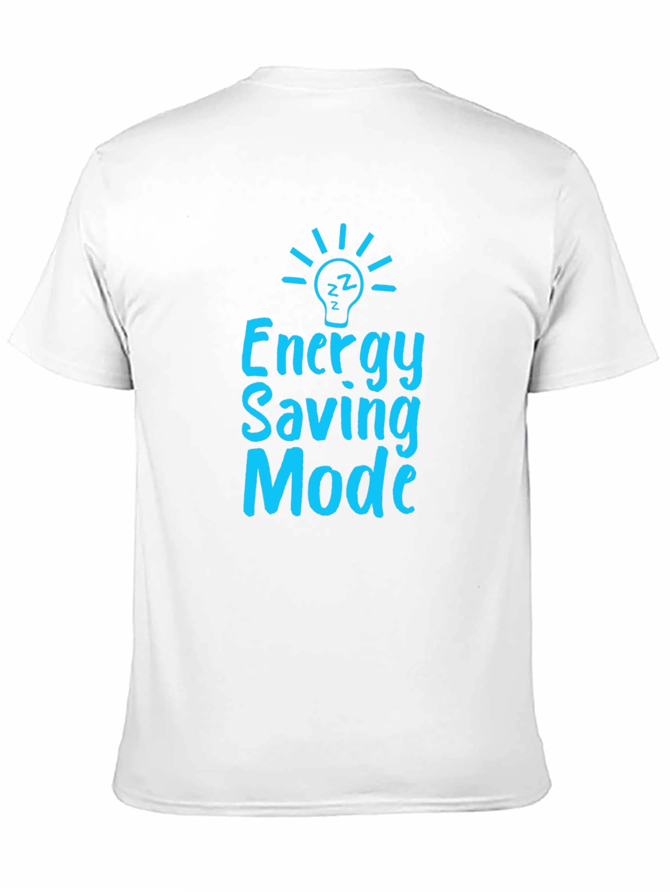 Black Energy Saving Mode Graphic T-Shirt - Black view 11