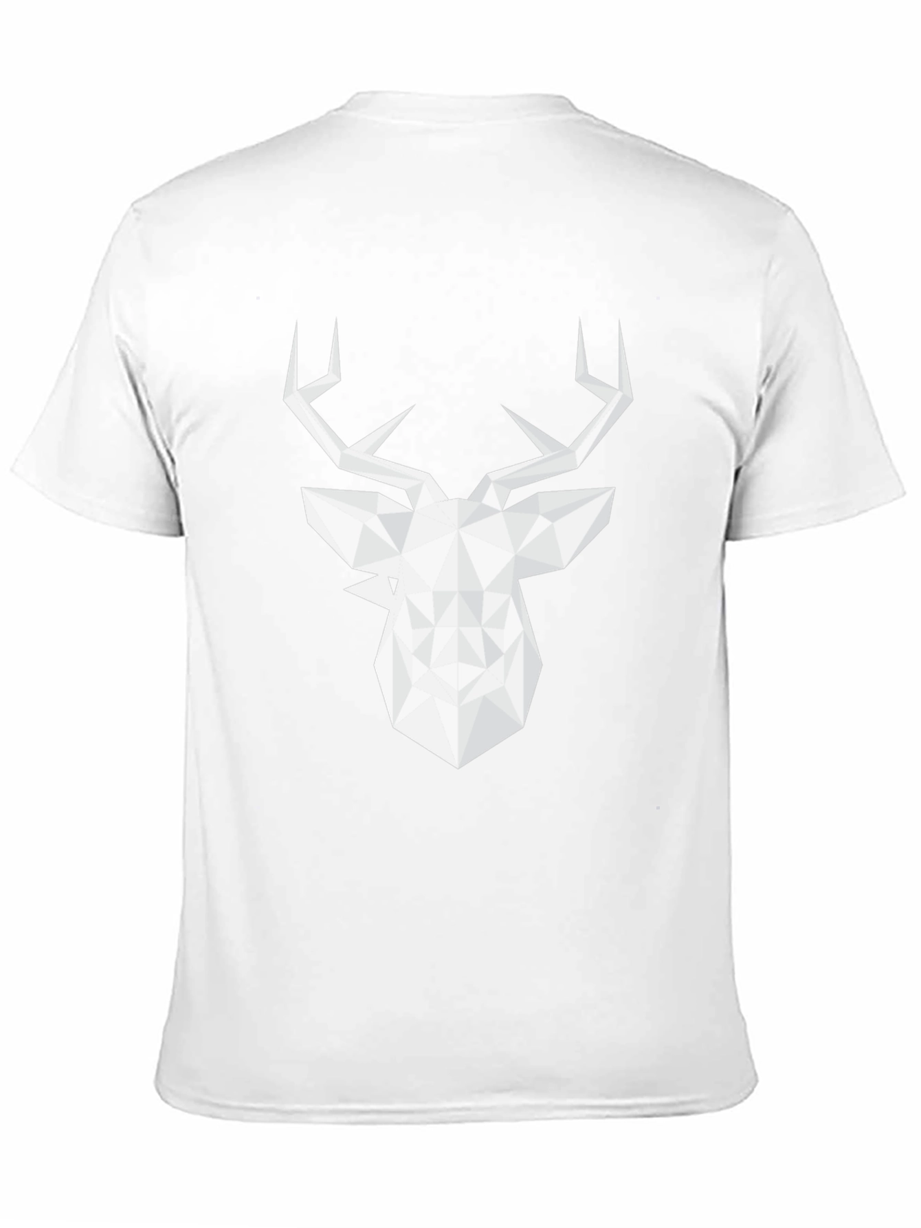 Black Geometric Deer Graphic Tee - Modern Style view 11