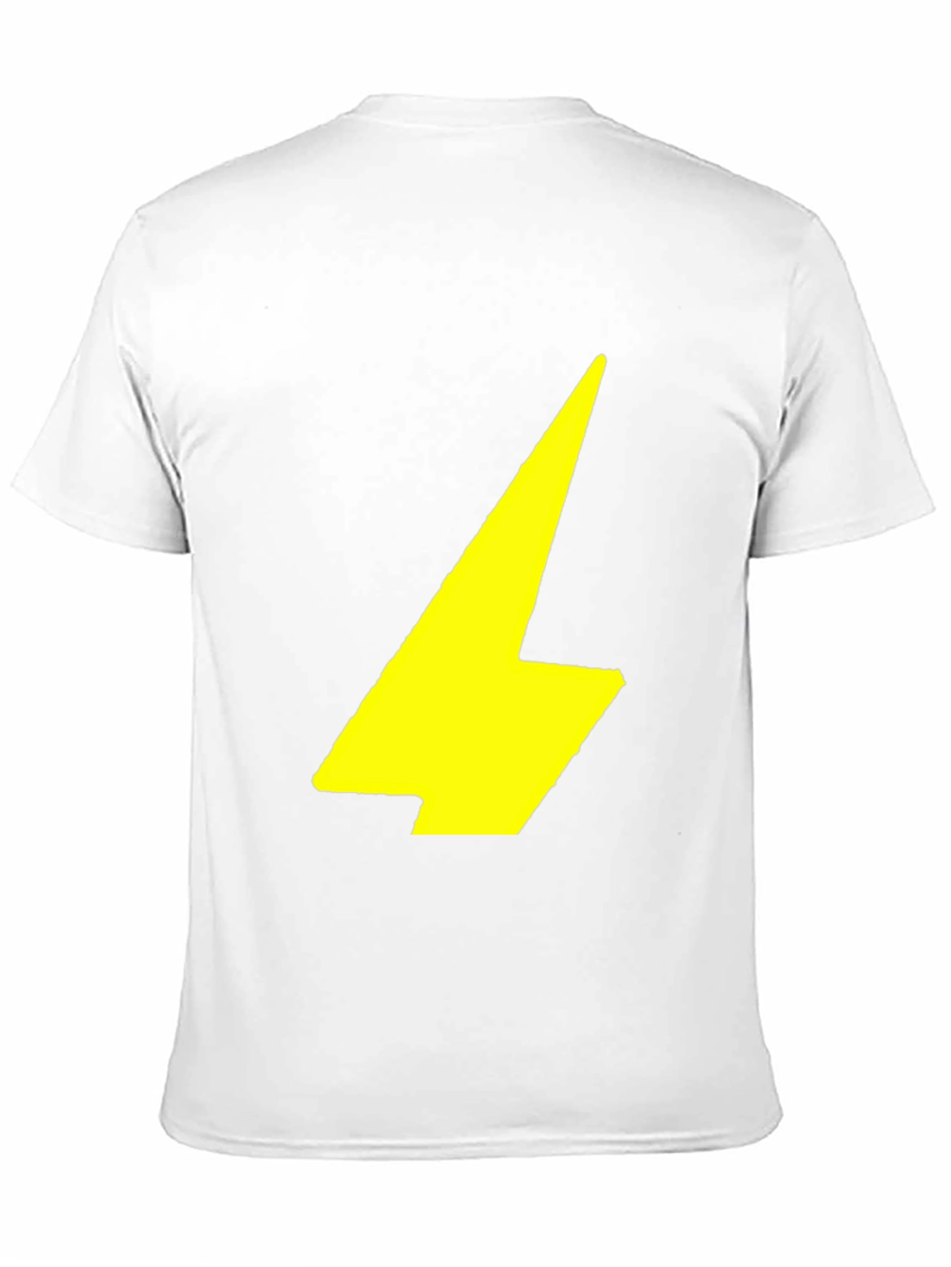 Black Black T-Shirt with Yellow Lightning Bolt Graphic view 11