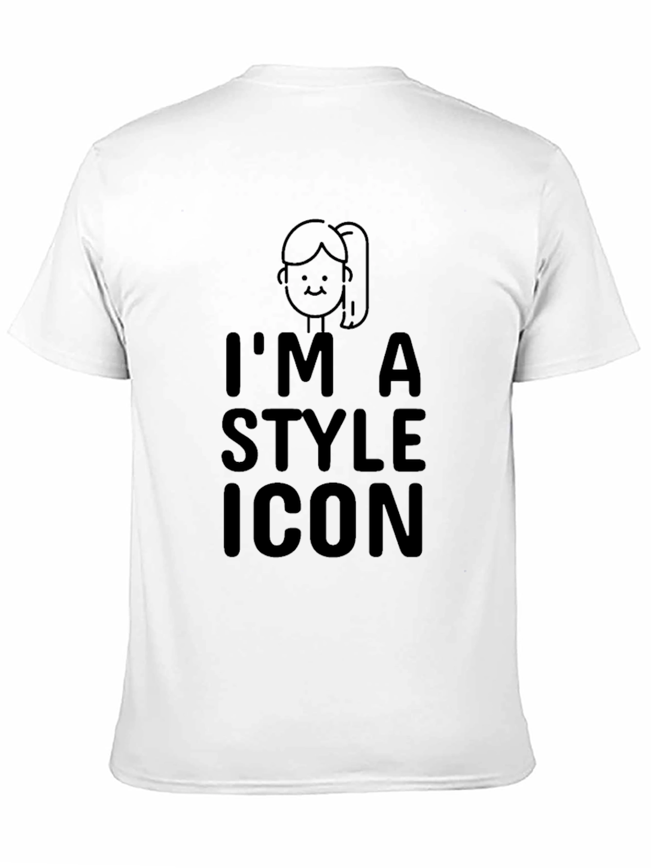 Black I'm A Style Icon Black T-Shirt view 11
