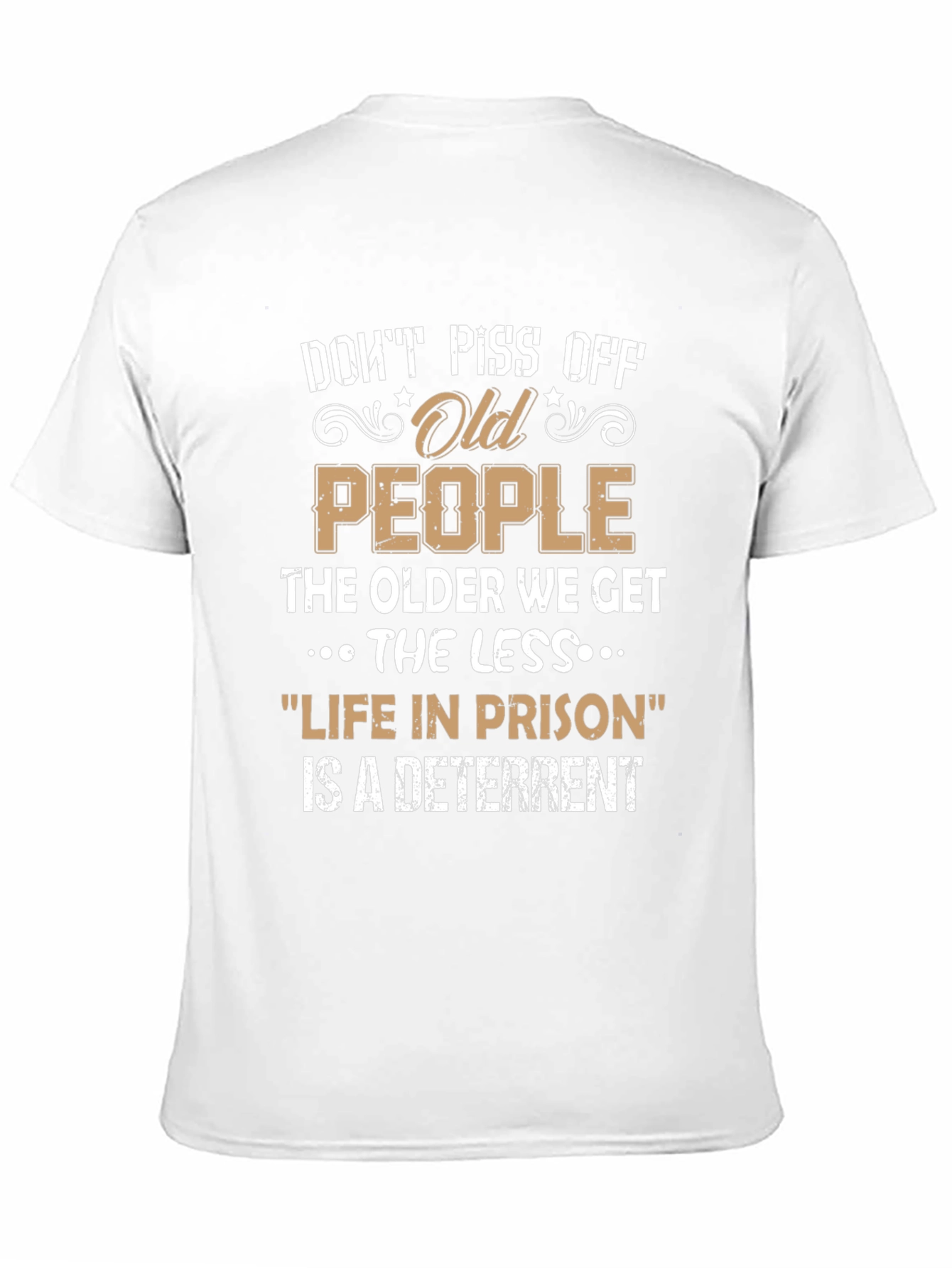 Black Don't Piss Off Old People Graphic T-Shirt view 11