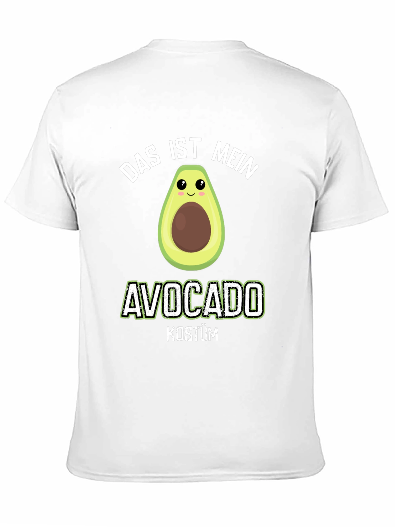 Black Funny Avocado Costume T-Shirt - "Das Ist Mein" Design view 11