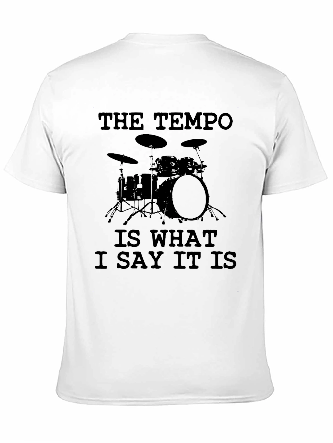 Black The Tempo Drummer T-Shirt - Music Band Funny Tee view 11