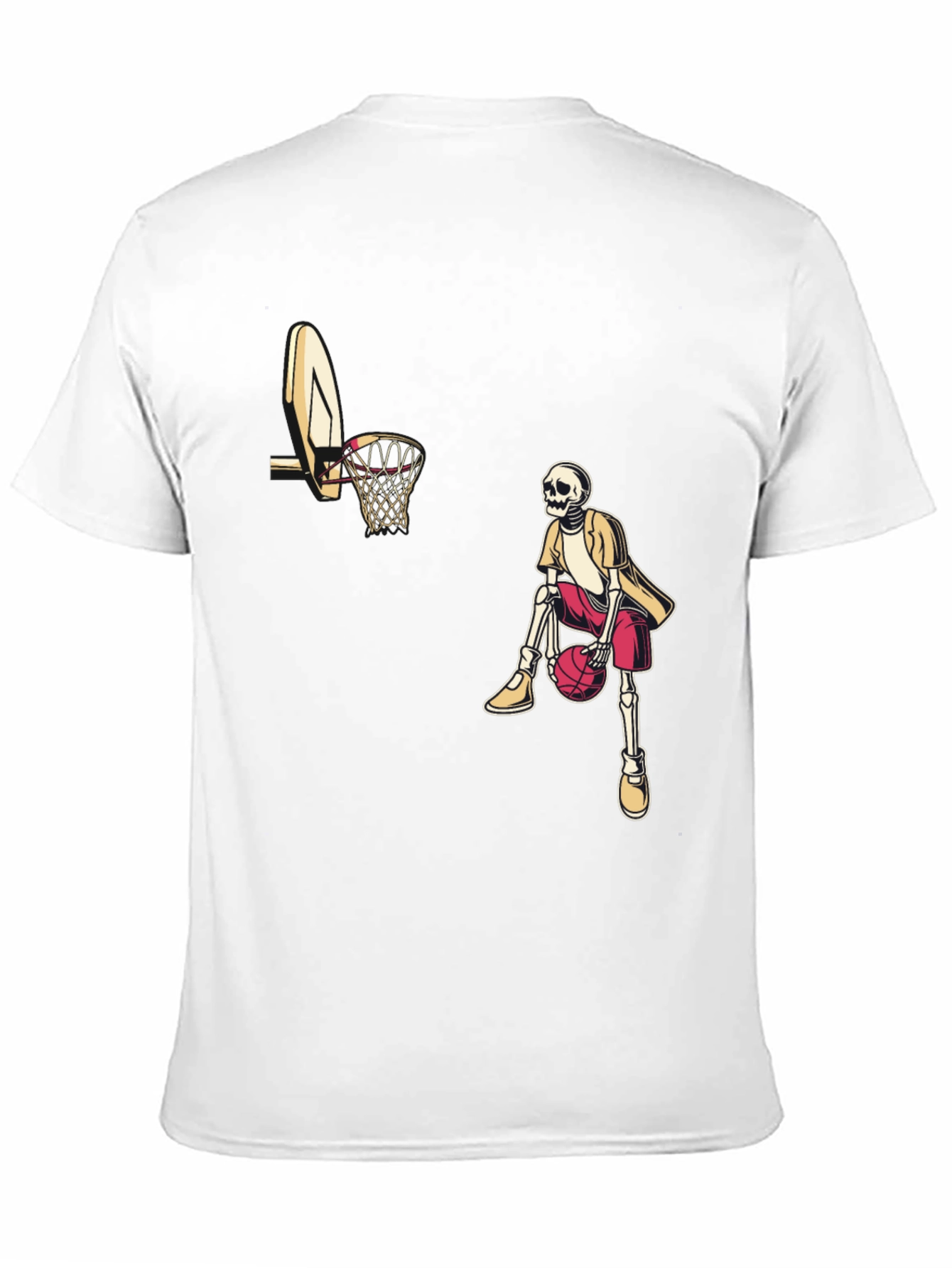 Black Skeleton Baller Black Graphic Tee view 11