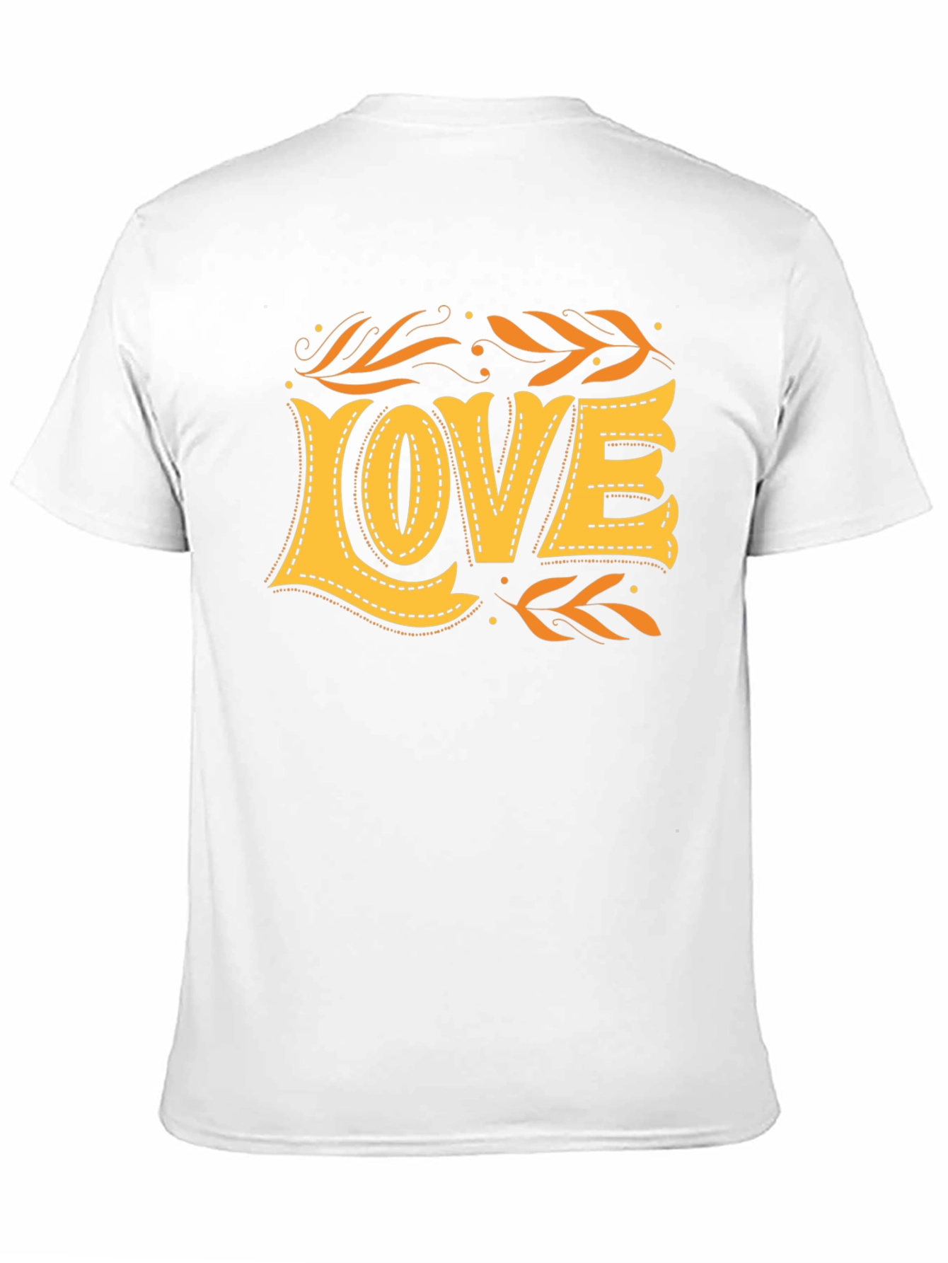 Black Stylish 'LOVE' Graphic Print Black T-Shirt view 11