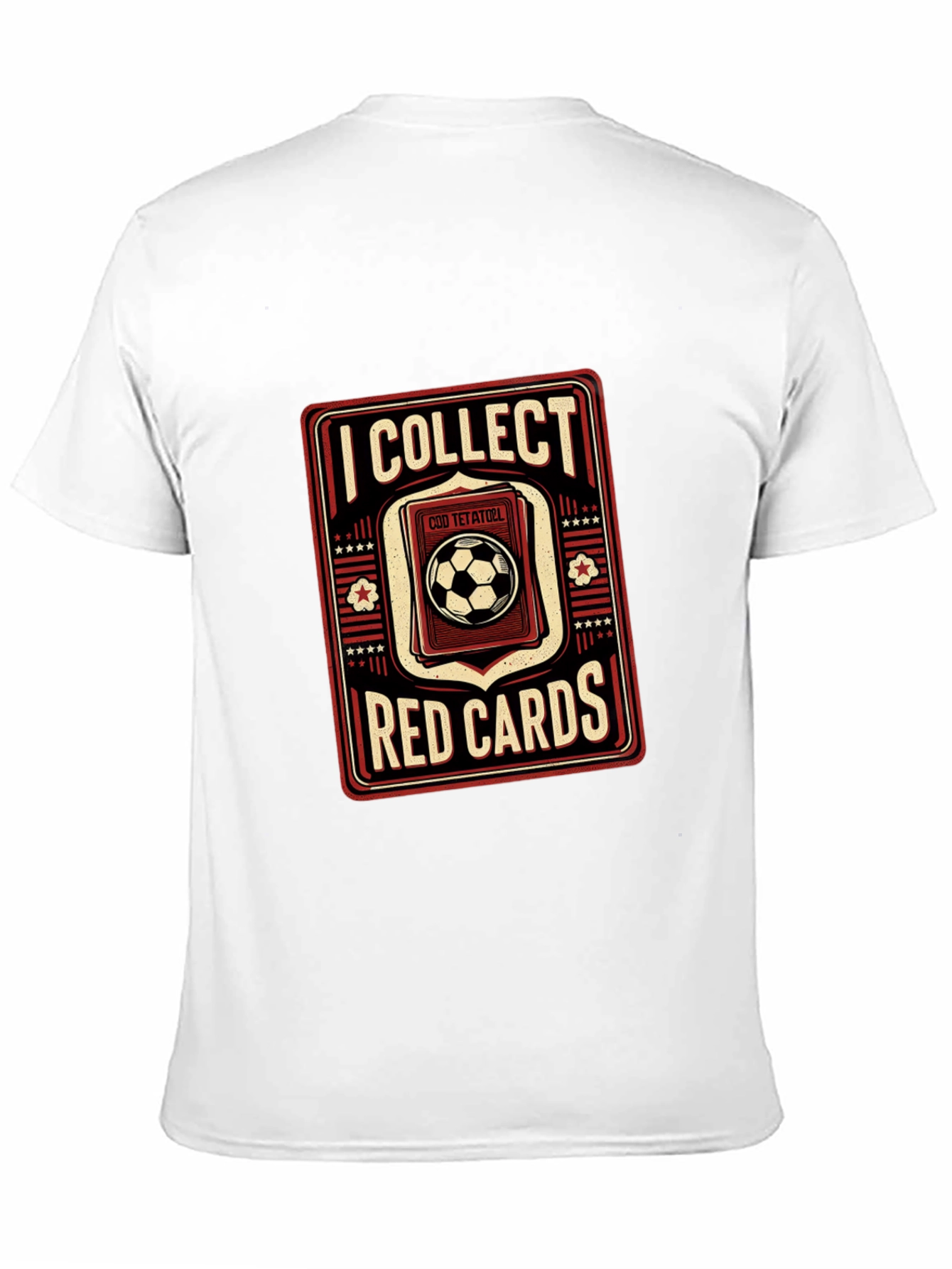 Black I Collect Red Cards Soccer T-Shirt view 11