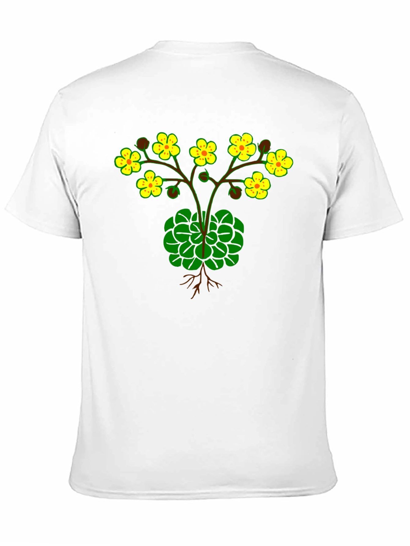 Black Botanical Graphic T-Shirt - Black Cotton Tee view 11