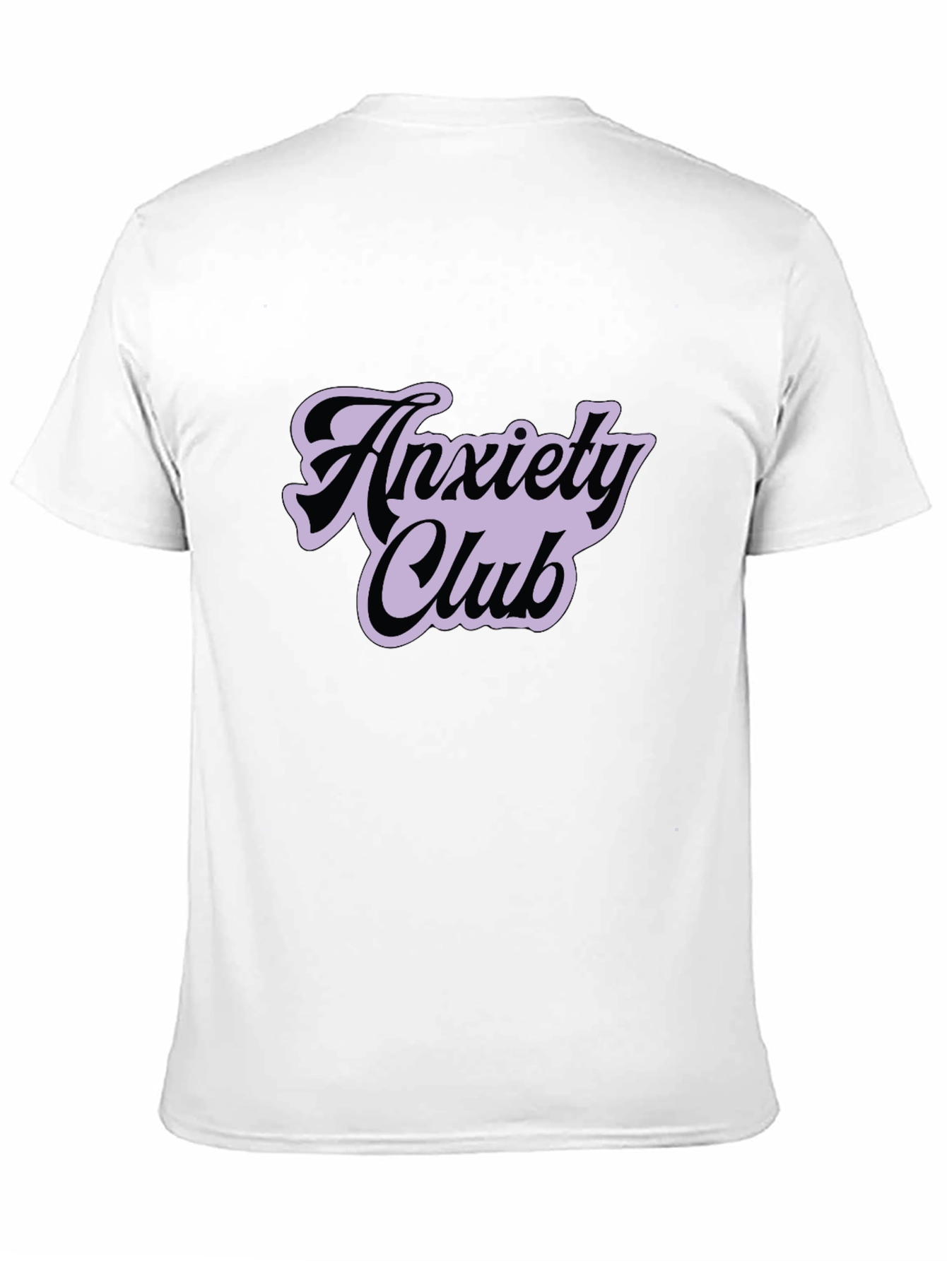 Black Anxiety Club Graphic Tee - Black Casual T-Shirt view 11