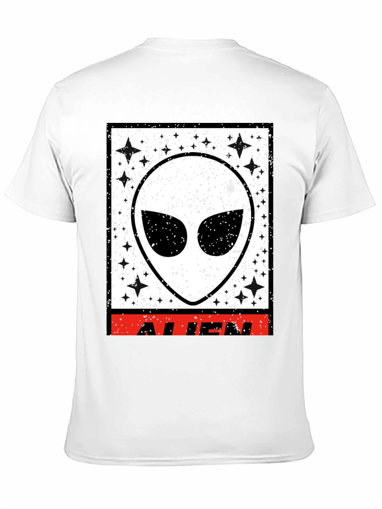 Black Black Alien Graphic T-Shirt view 11