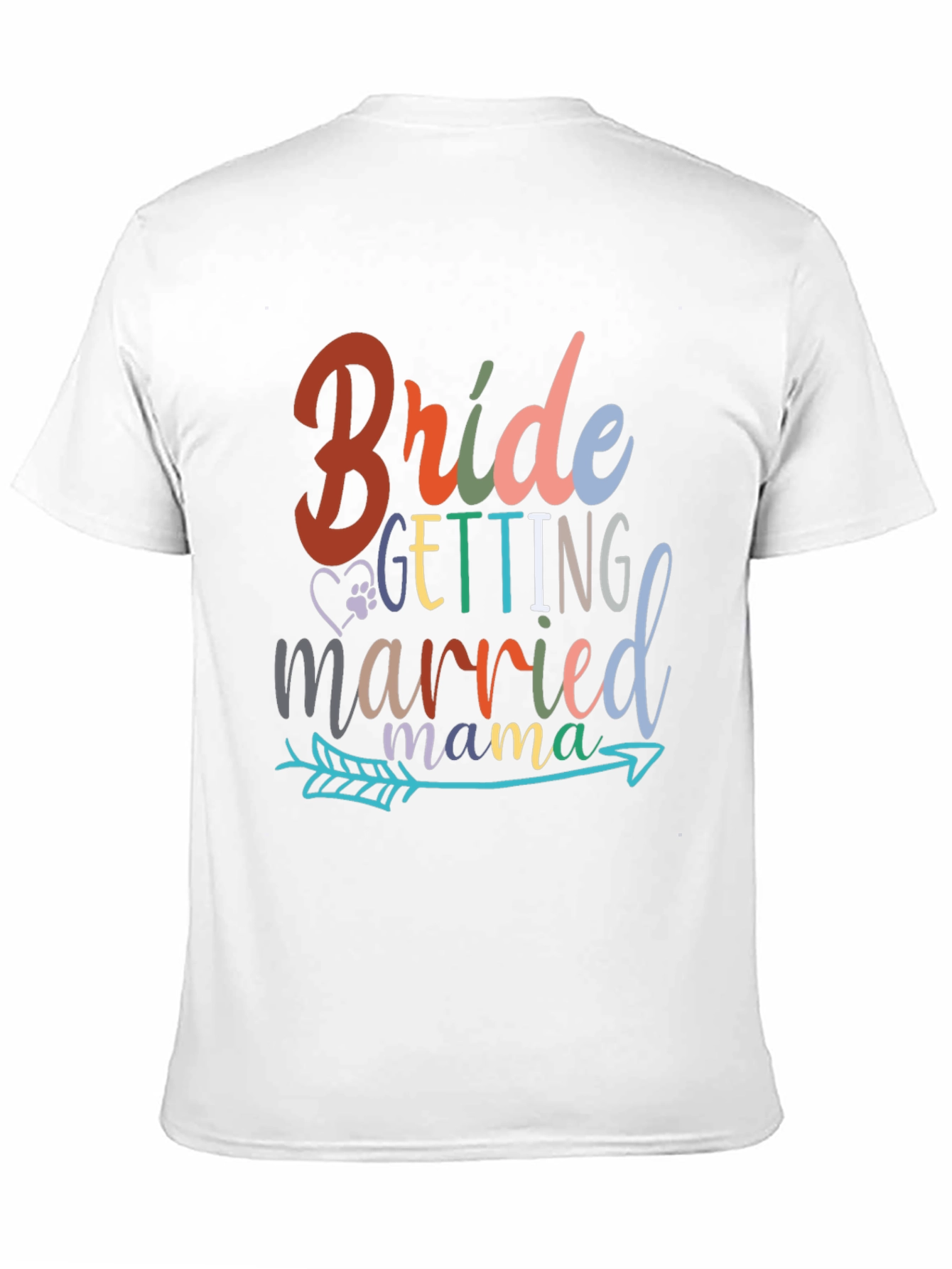 Black Bride Getting Married Mama T-Shirt view 11