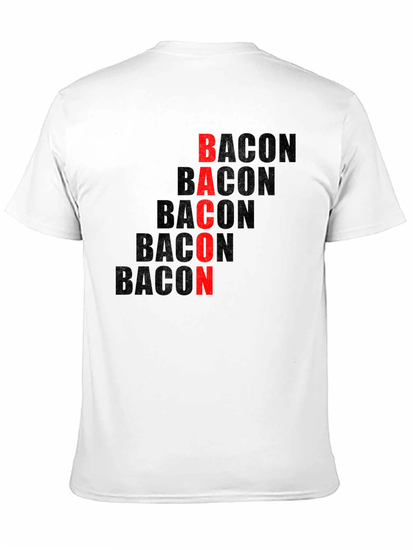 Black Bacon Lover Graphic T-Shirt - Funny Food Tee view 11