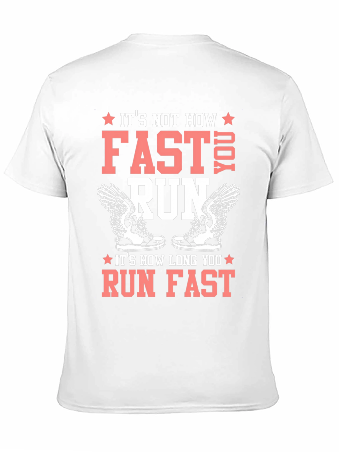 Black Runner's Tee: It's How Long You Run Fast! view 11