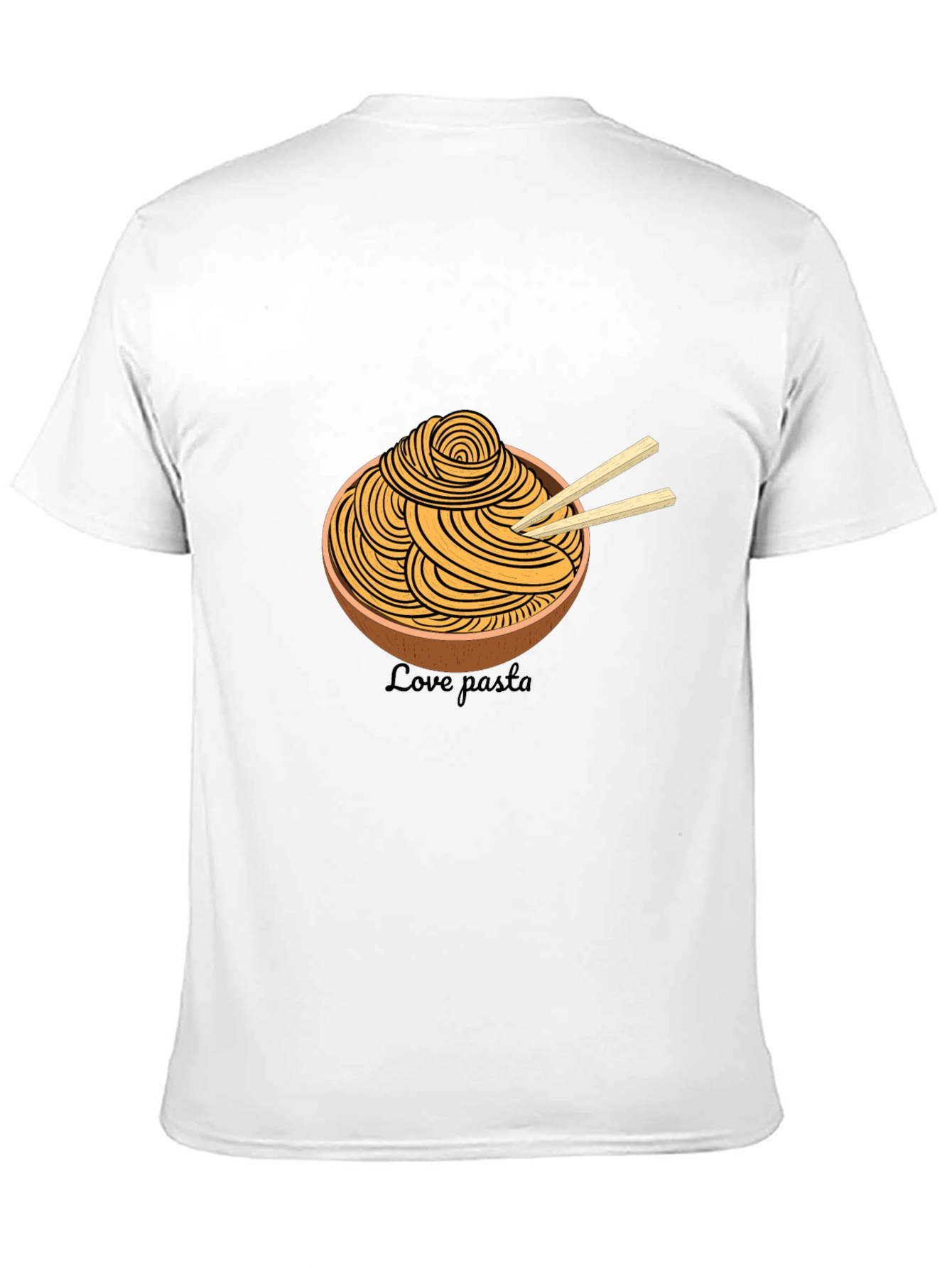 Black Pasta Lover T-Shirt - Unique Graphic Tee view 11