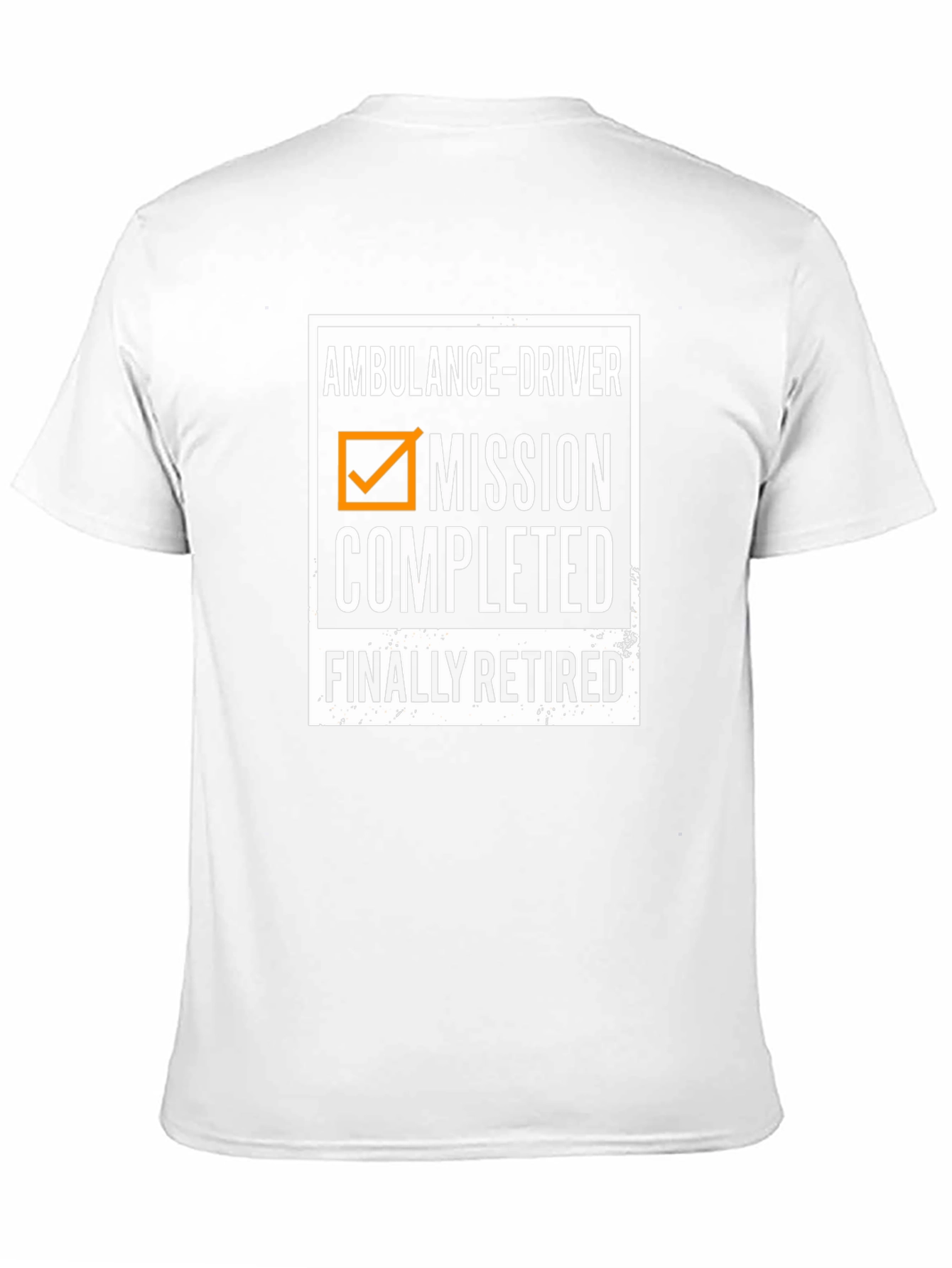 Black Ambulance Driver Retirement T-Shirt - Mission Completed view 11