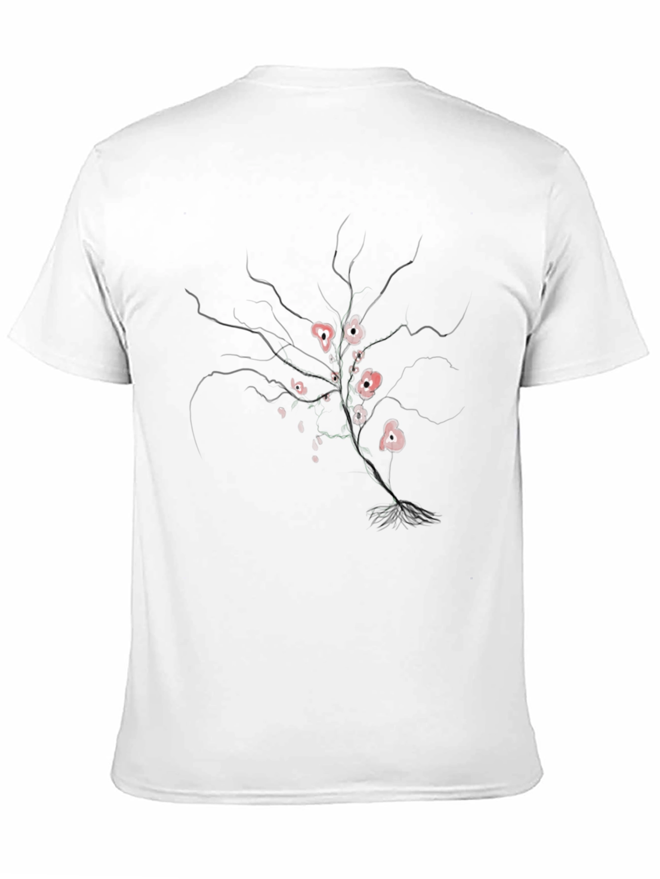 Black Black Tree of Hearts Graphic Tee view 11