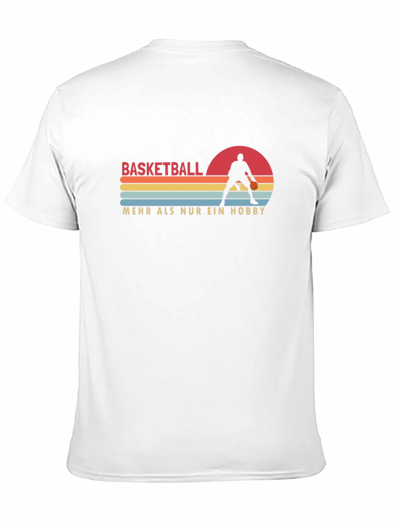 Black Basketball Hobby T-Shirt Graphic Design view 11