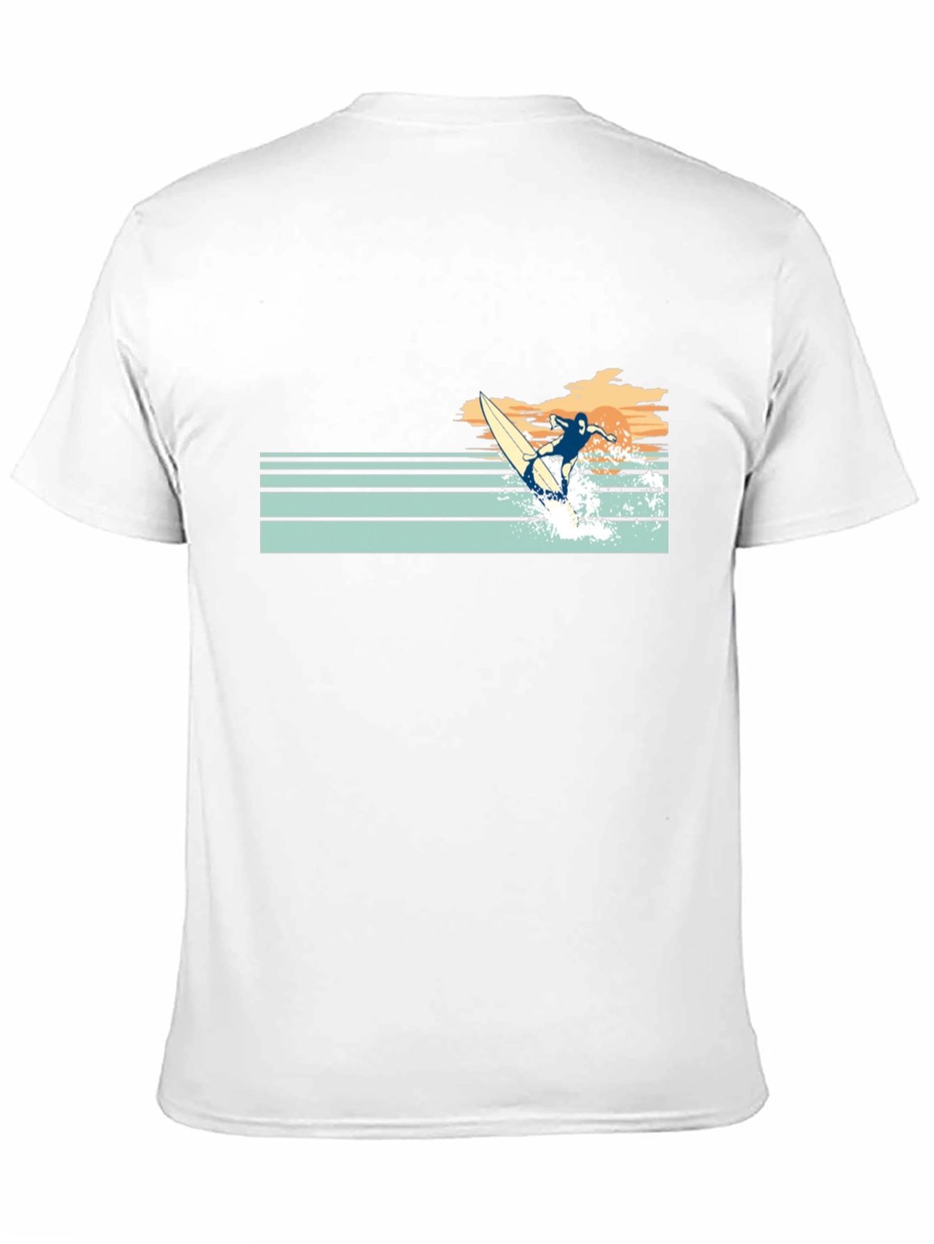 Black Retro Surfer Graphic Tee - Black view 11