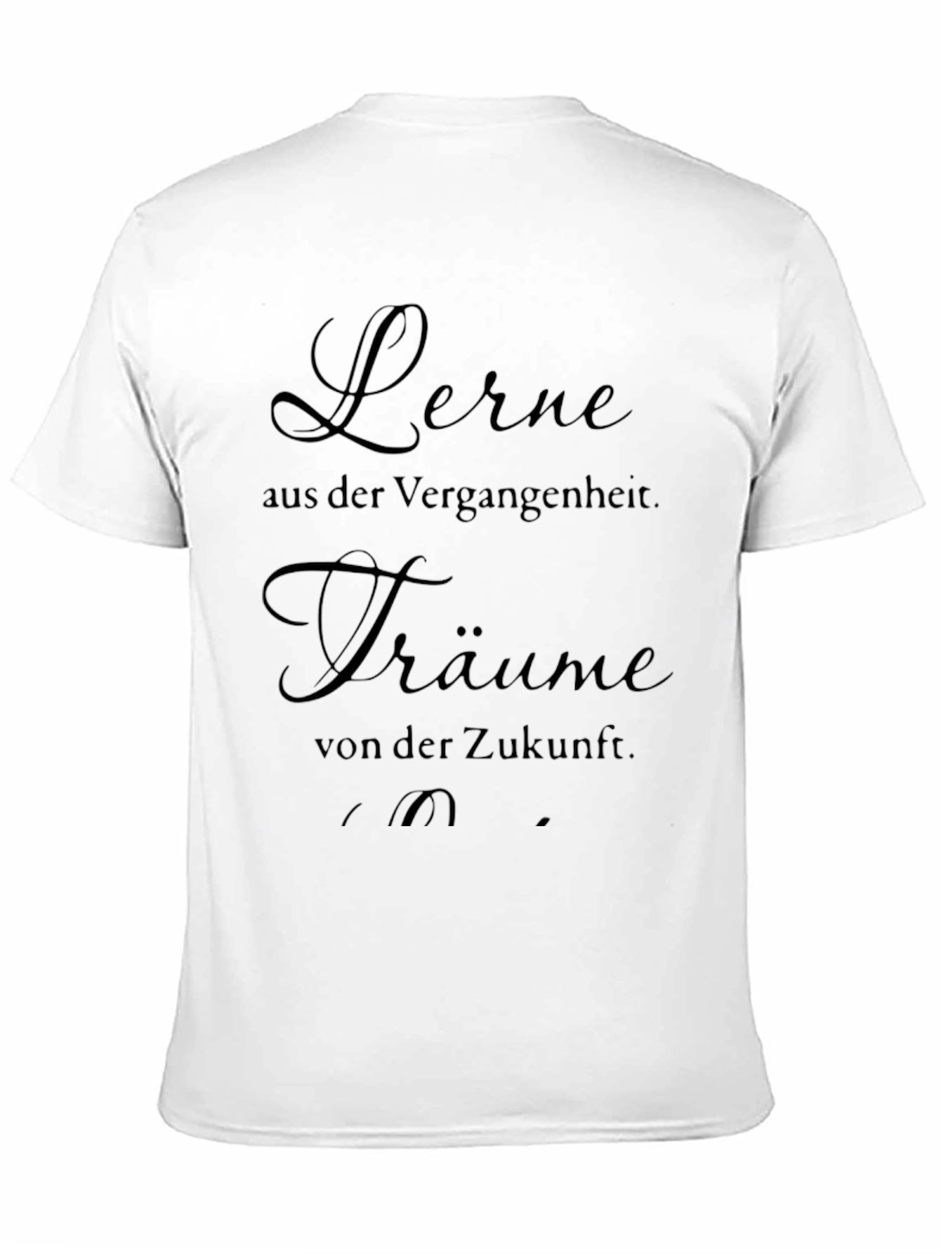 Black Inspirational German Quote T-Shirt view 11