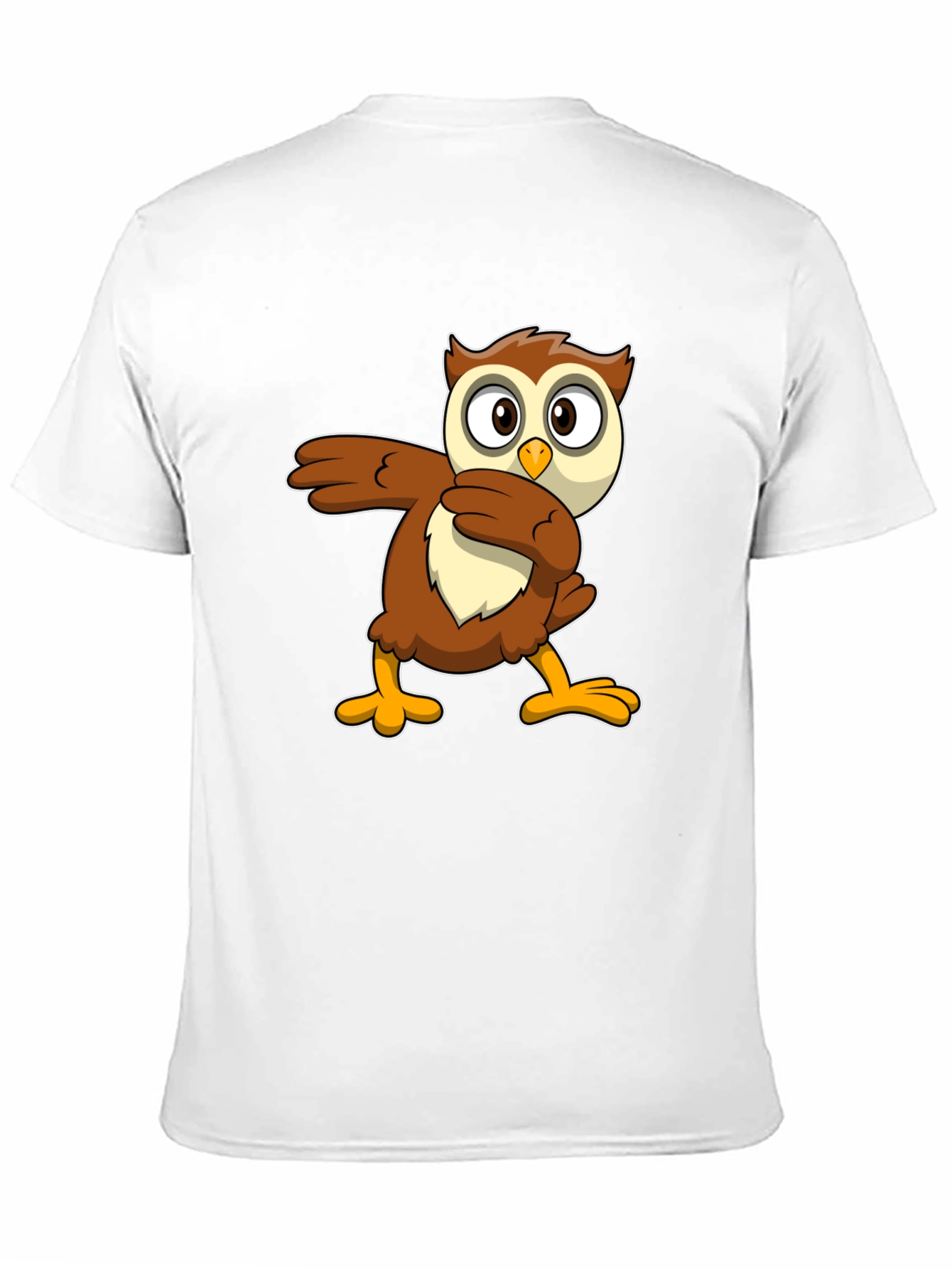 Black Funny Owl Dab Dance Graphic T-Shirt view 11